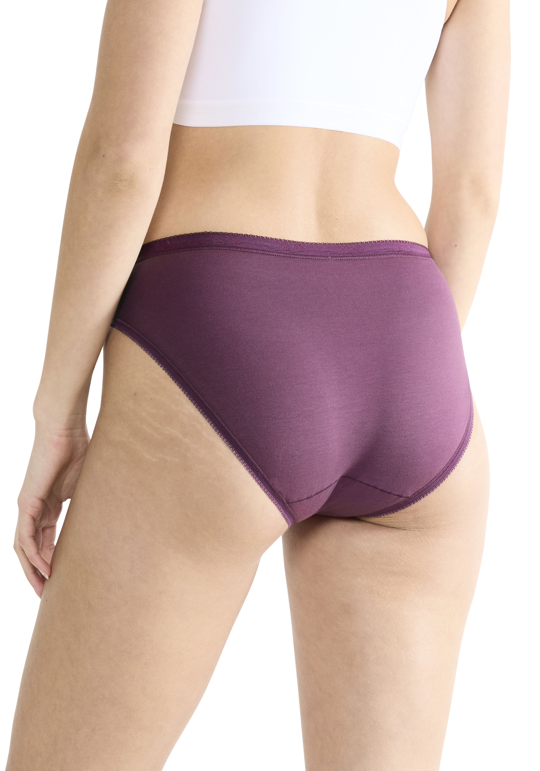 sloggi Slip »Basic+ Tai C3P«, (3er Pack), perfekter Sitz, hoher Beinausschnitt, glatte Nähte