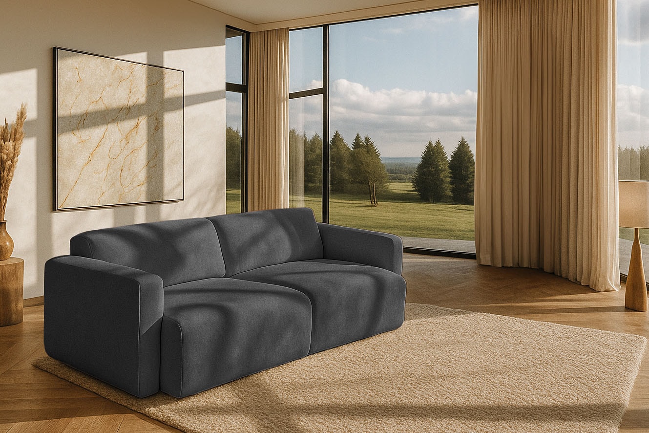 Home affaire 3-Sitzer »Myrland« Breite 230 cm, Chenille, Easy Clean Stoff, mit Kaltschaum