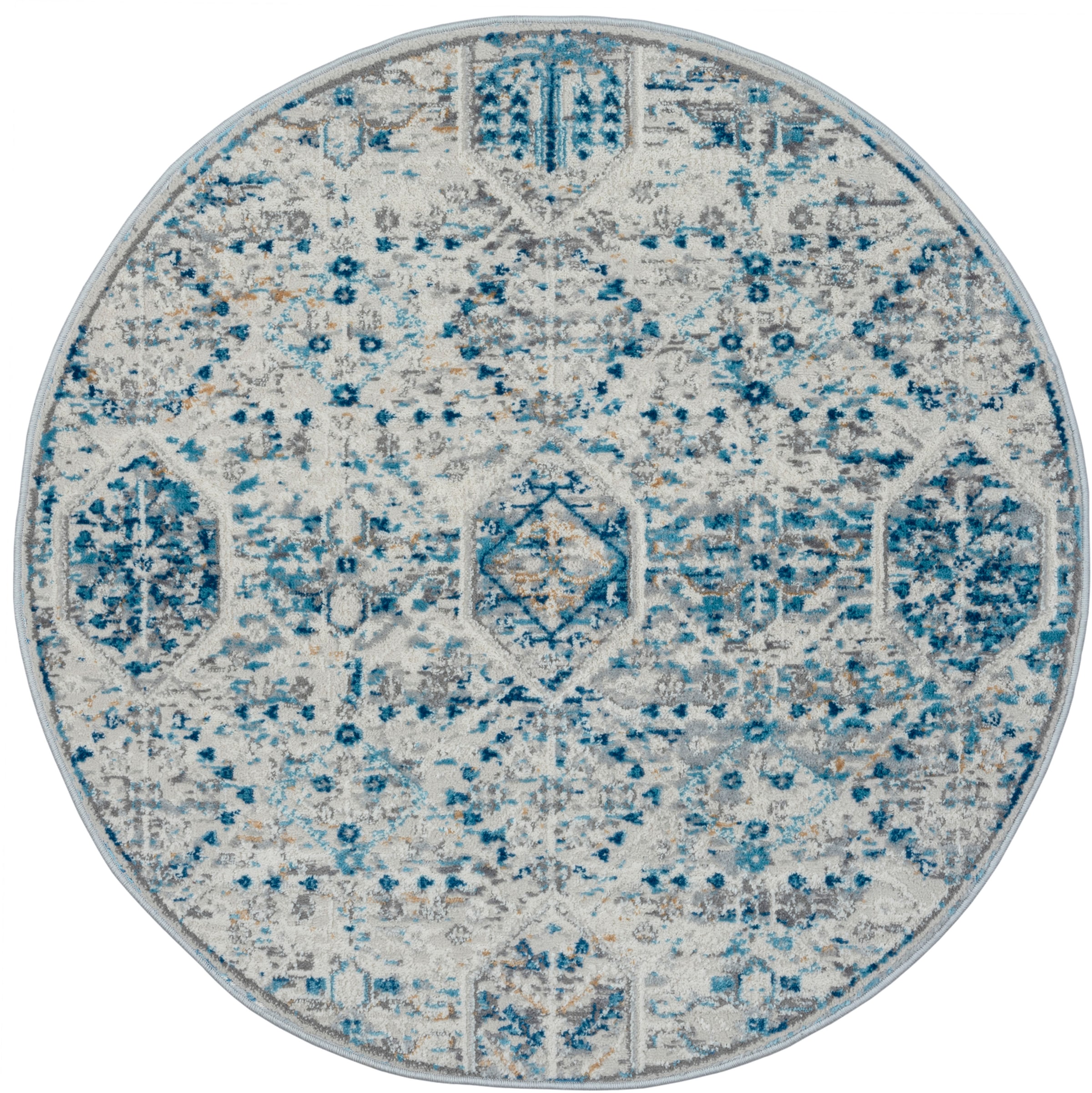 Myflair Möbel & Accessoires Teppich »My Heriz 2«, rund, 8 mm Höhe, Kurzflor, klassisches Orient Design, besonders weich durch Microfaser