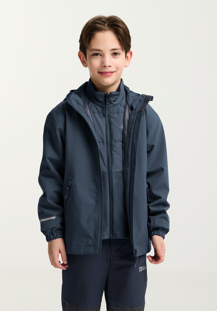 Jack Wolfskin 3-in-1-Funktionsjacke »HYBRID 3IN1 JACKET K« 3in1, wasserdicht, Übergangsjacke/Winterjacke