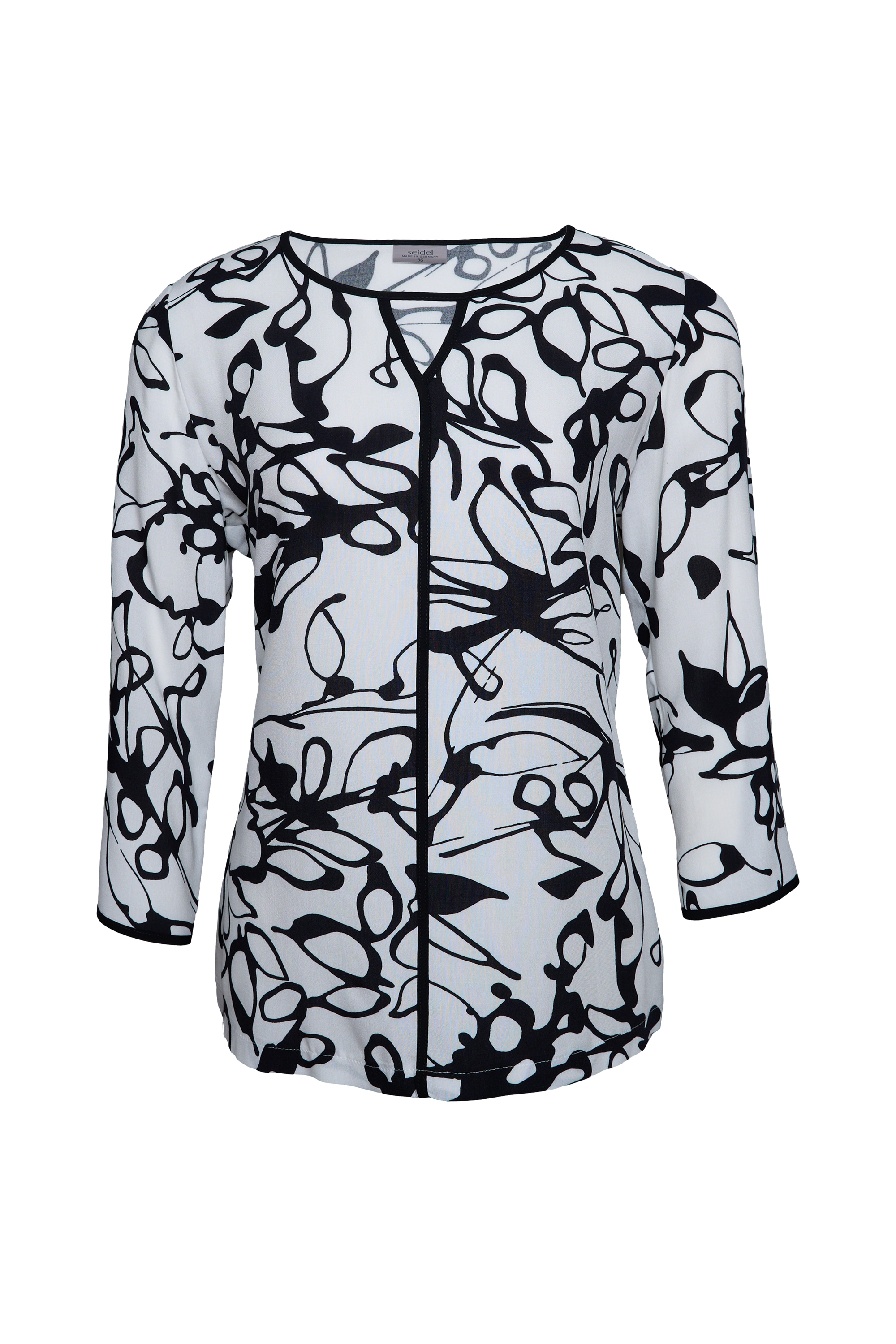 Seidel Moden Druckbluse mit grafischem Muster - MADE IN GERMANY