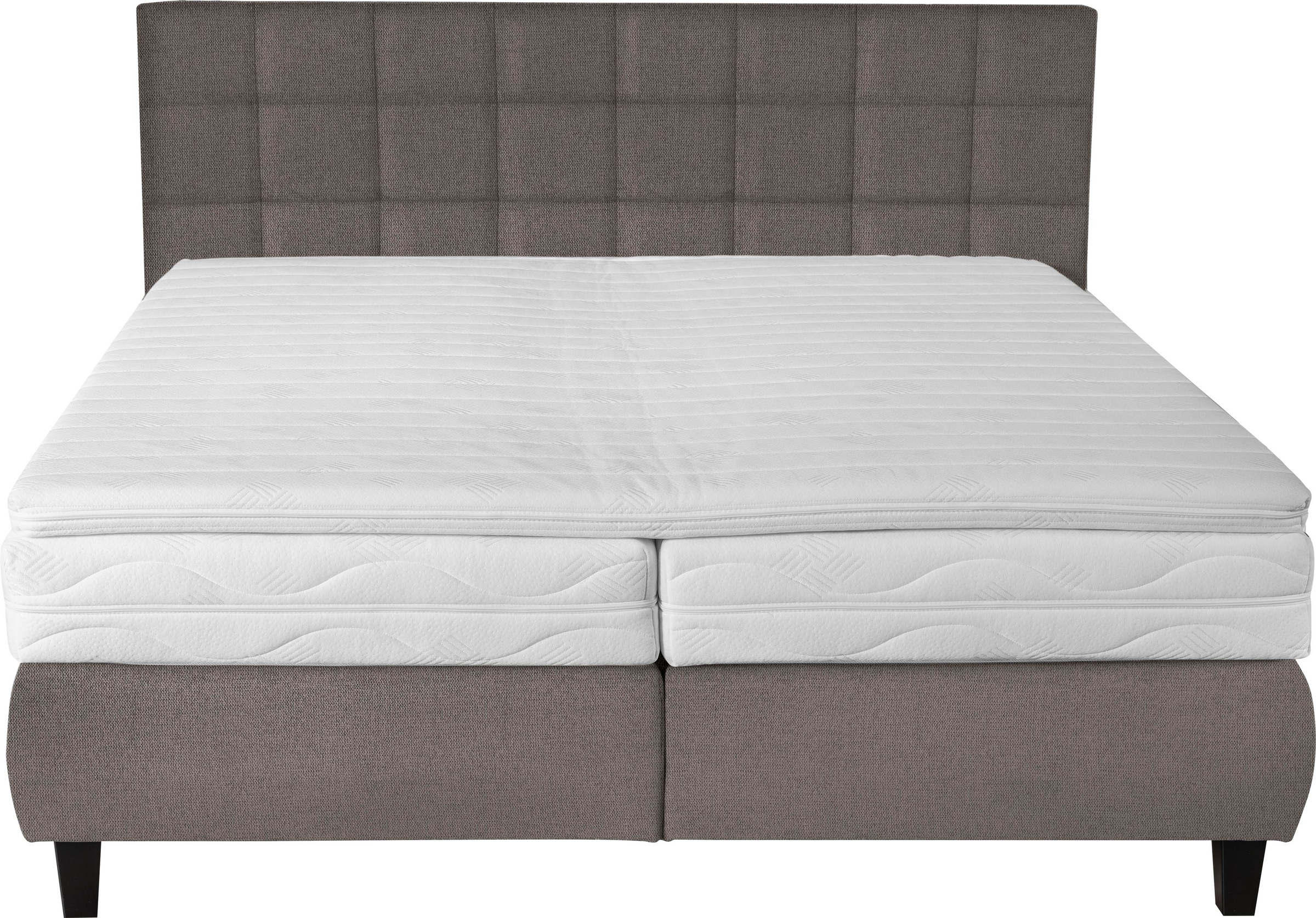 alina Boxspringbett »Edera«, Doppelbett wahlweise mit Topper, Liegefläche 180x200 cm, mit Steppung
