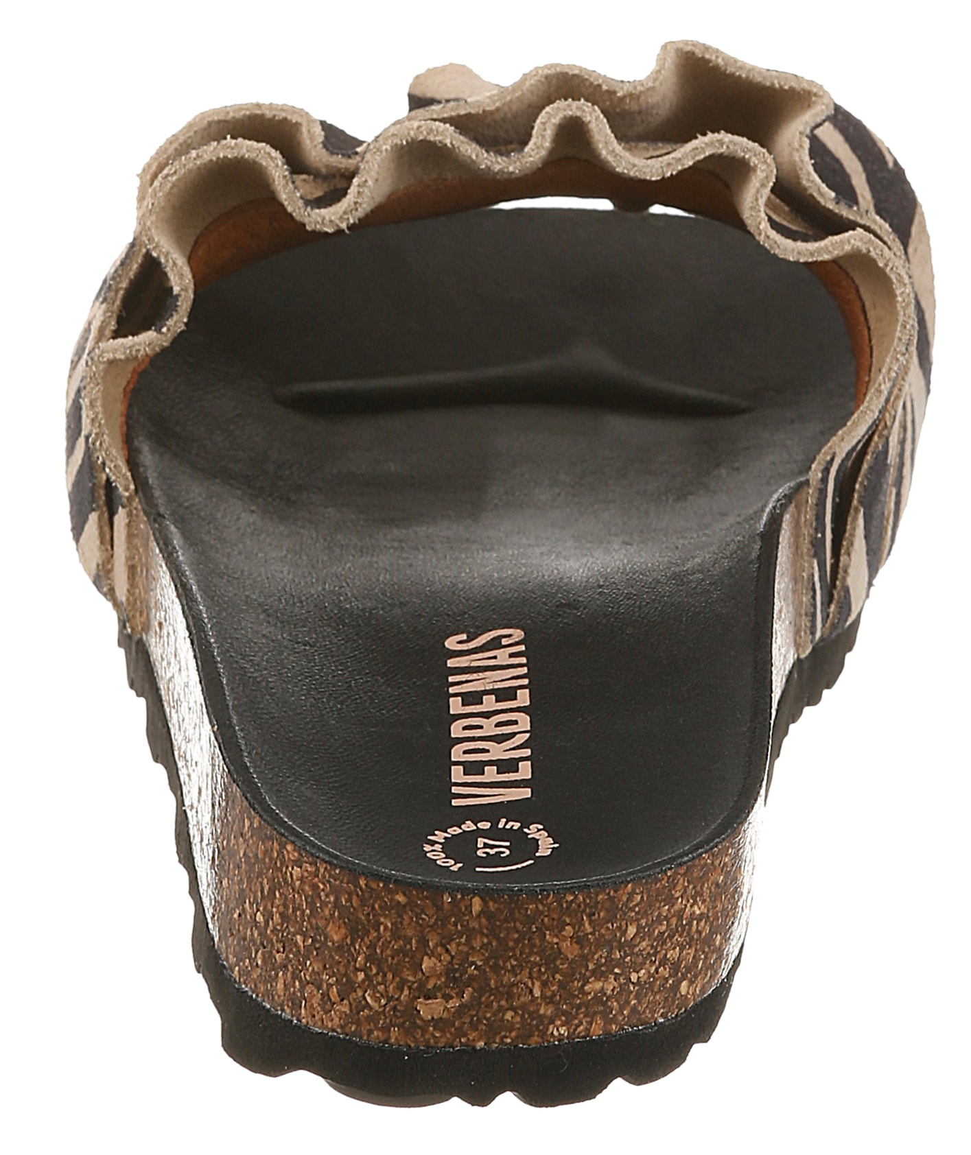 VERBENAS Pantolette »ROCIO«  Strandschuh, Sommerschuh, Urlaubsschuh mit Rüschen