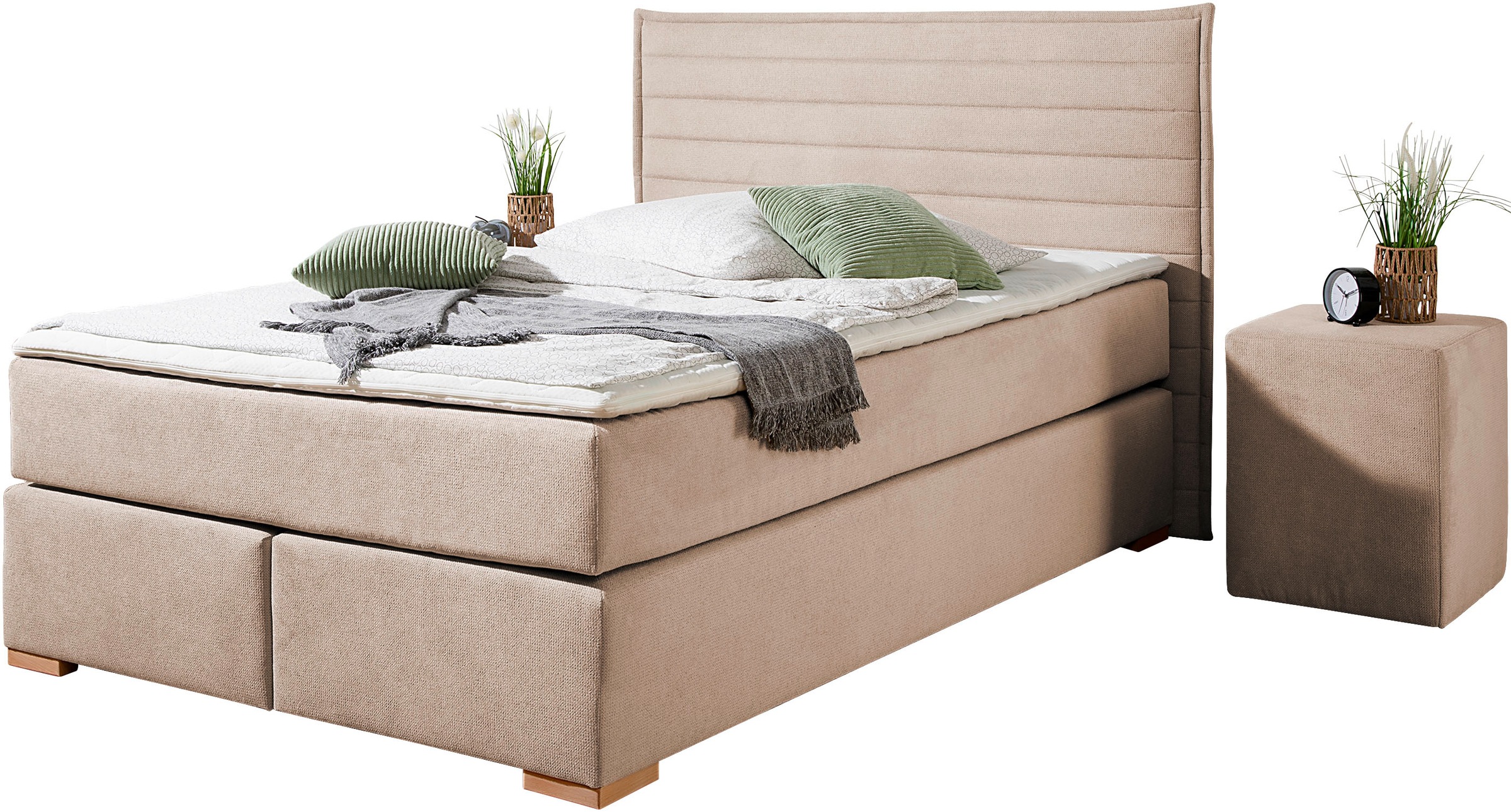 Home affaire Boxspringbett »"Östermoor"«, in H2, H3 oder H4 erhältlich