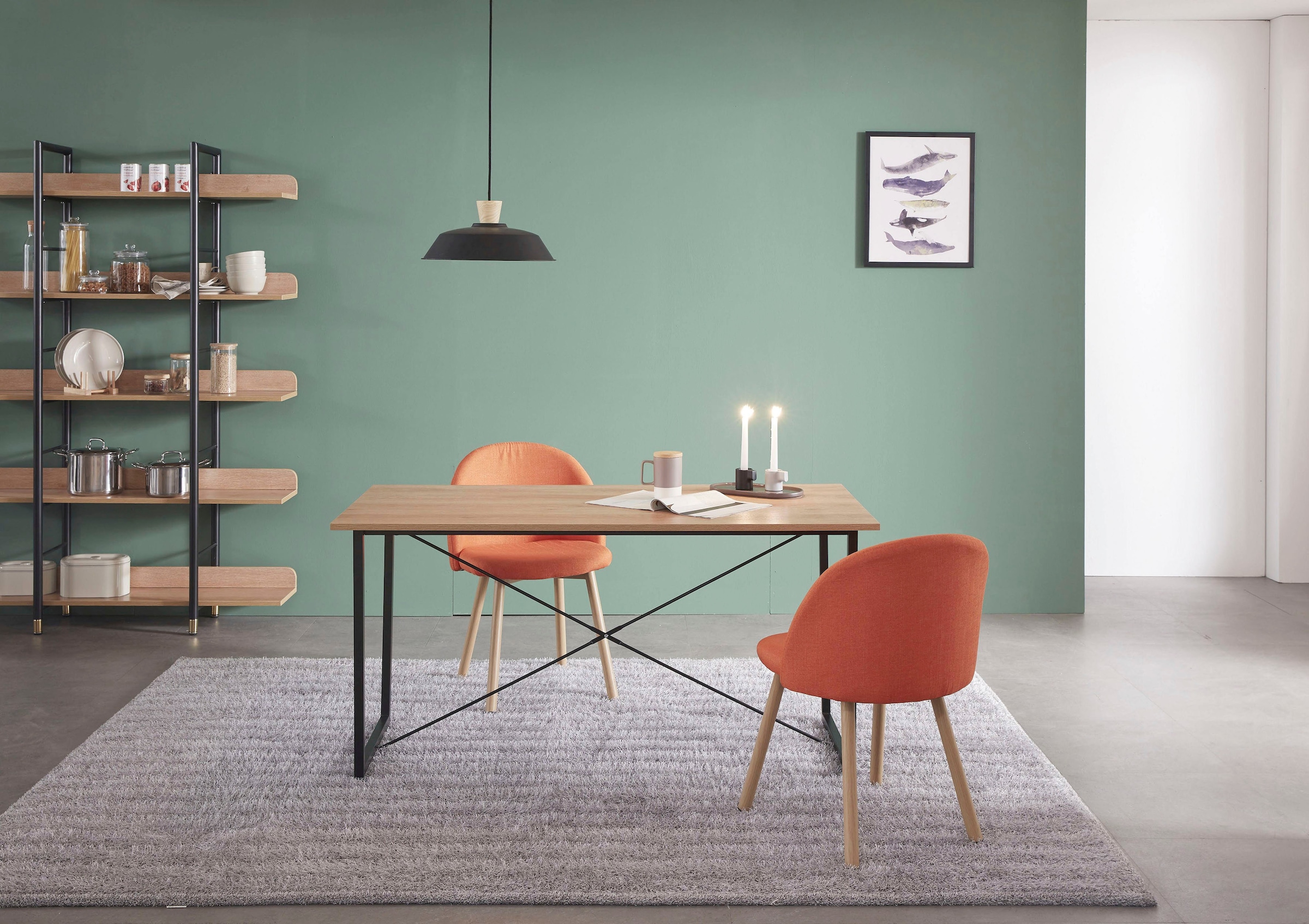 Home affaire Esstisch »Aage«, Akazie-Dekor, Breite 140 cm
