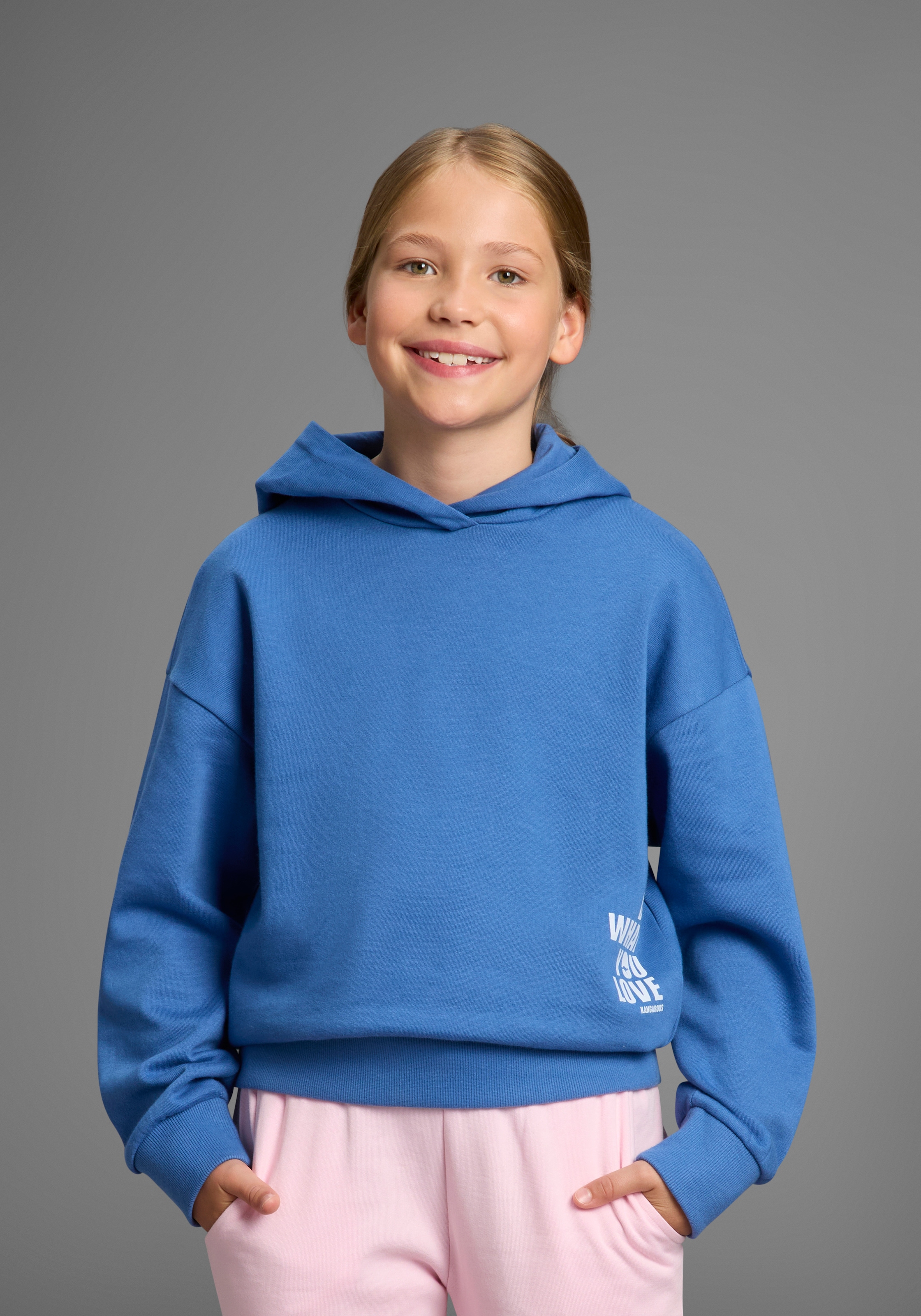 KangaROOS Kapuzensweatshirt »Hoodie mit Rückenprint«, Mit Front- und Rückenprint
