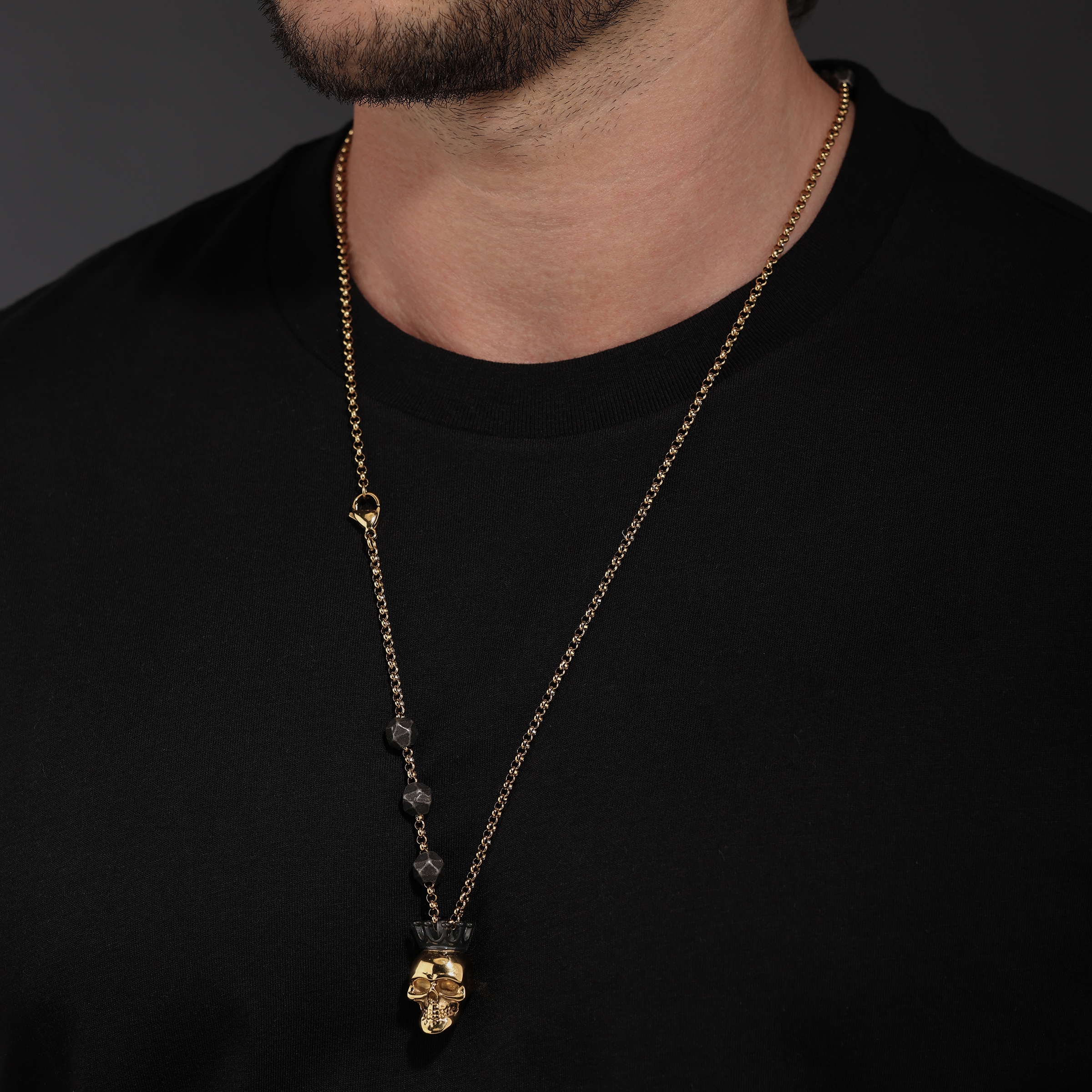 Police Kette mit Anhänger »Iconic Skull Totenkopf«