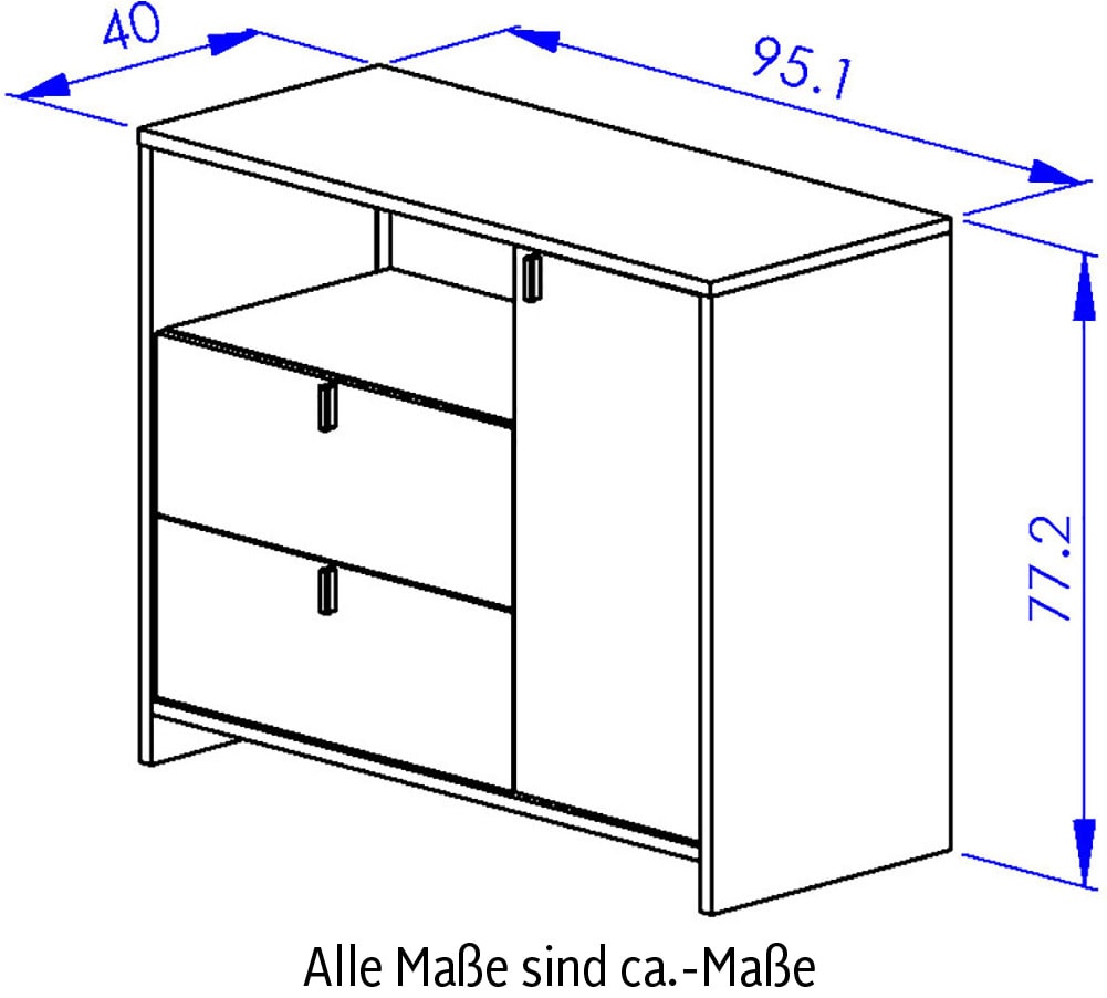 Gami Schlafzimmer-Set »RITMO SCHLAFZIMMER SET 1« 7 Stk. tlg. Ein Schlafzimmer im zeitlosen Stil mit vielen praktischen Lösungen!