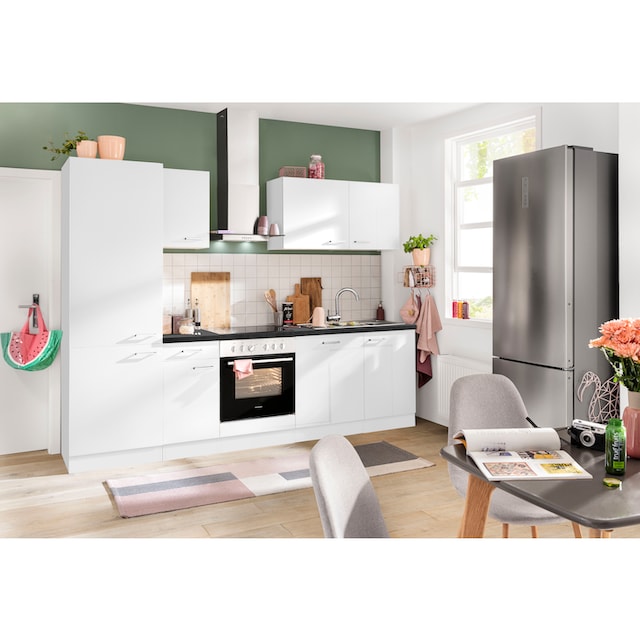 OPTIFIT Küchenzeile »Iver«, 210 cm breit, inkl. Elektrogeräte der Marke  HANSEATIC, wahlweise mit oder ohne vollintegrierbaren Geschirrspüler auf  Raten kaufen