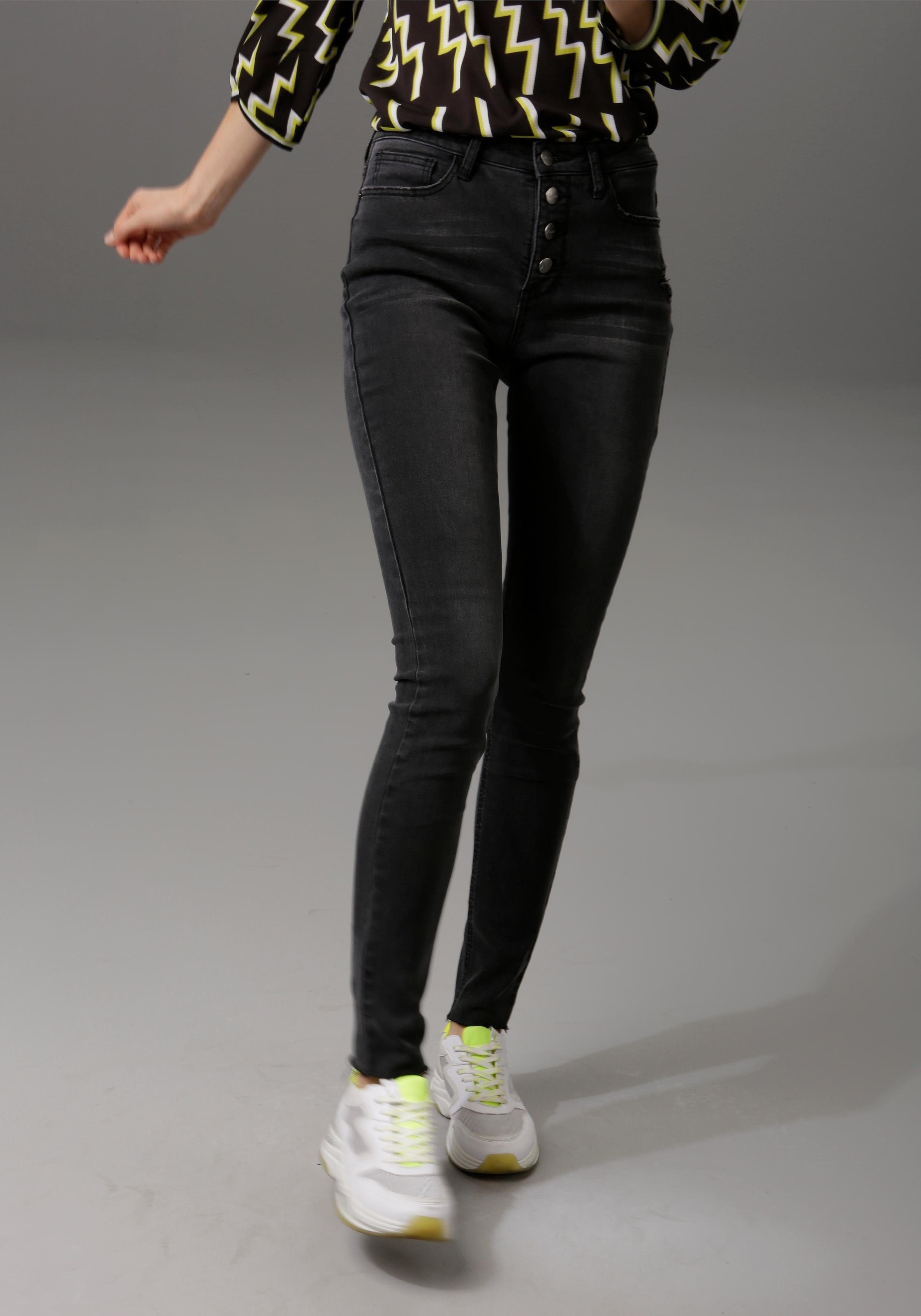 Skinny-fit-Jeans, regular waist