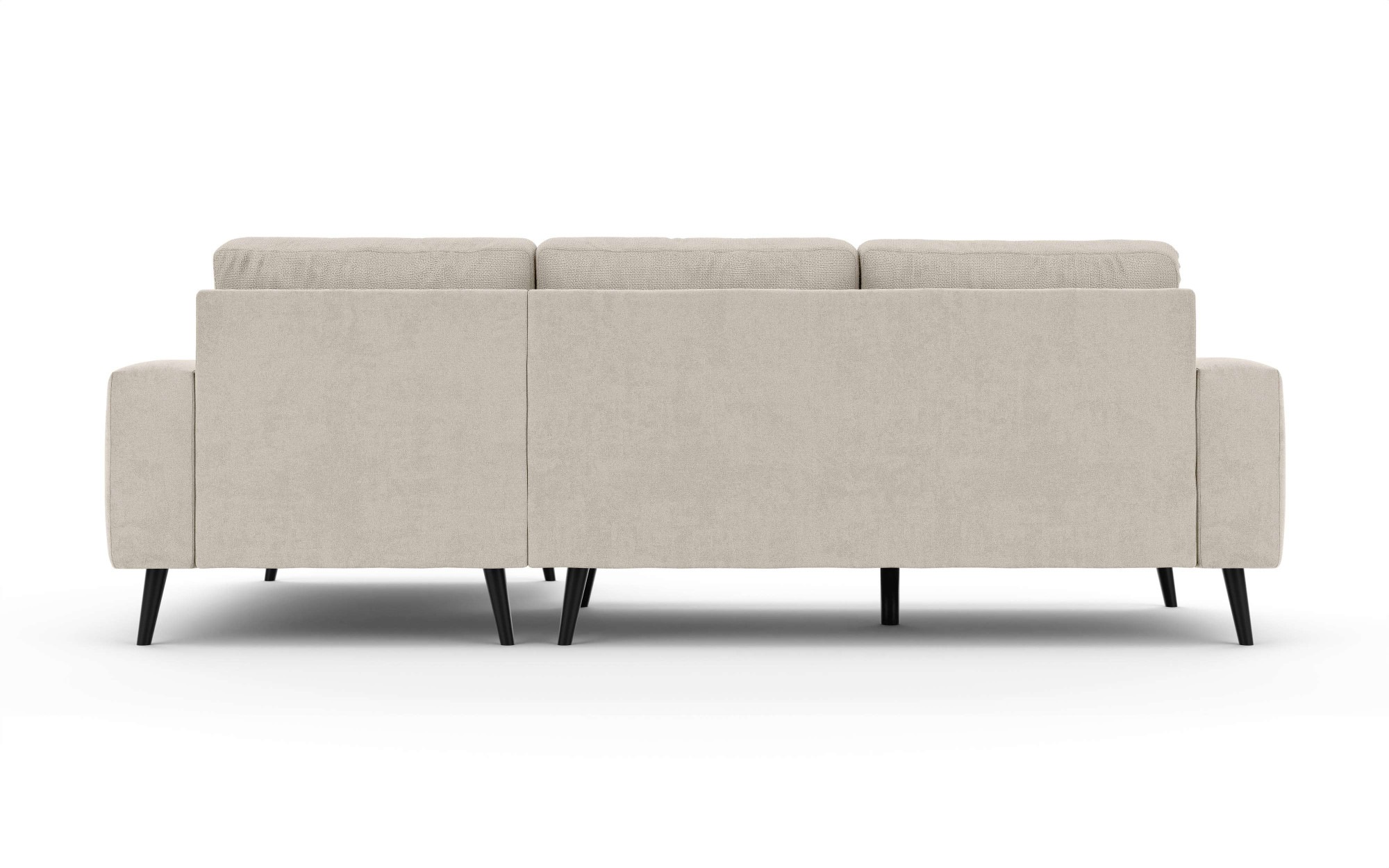 INOSIGN Ecksofa »SERINE mit Recamiere rechts/links bestellbar, Maße B/H/T 253/91/161 cm«, L-Form mit Wellenunterfederung, 3 Rückenkissen, ohne Bettfunktion
