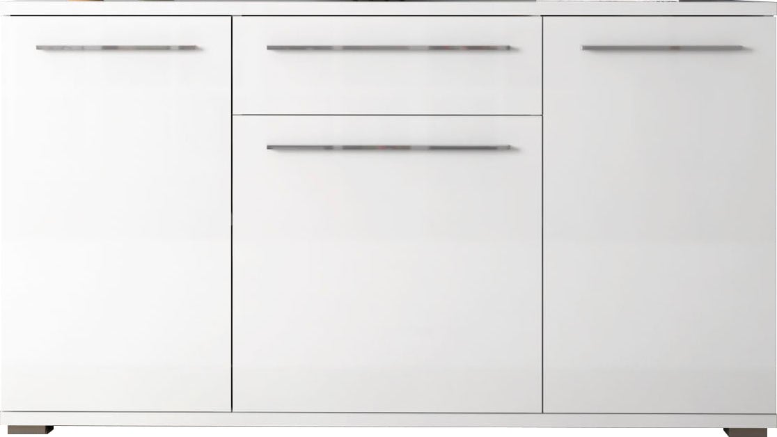 Places of Style Kommode »Piano«, (H/B/T): 84,6/150/45,2cm), UV lackiert, Soft-Close Funktion