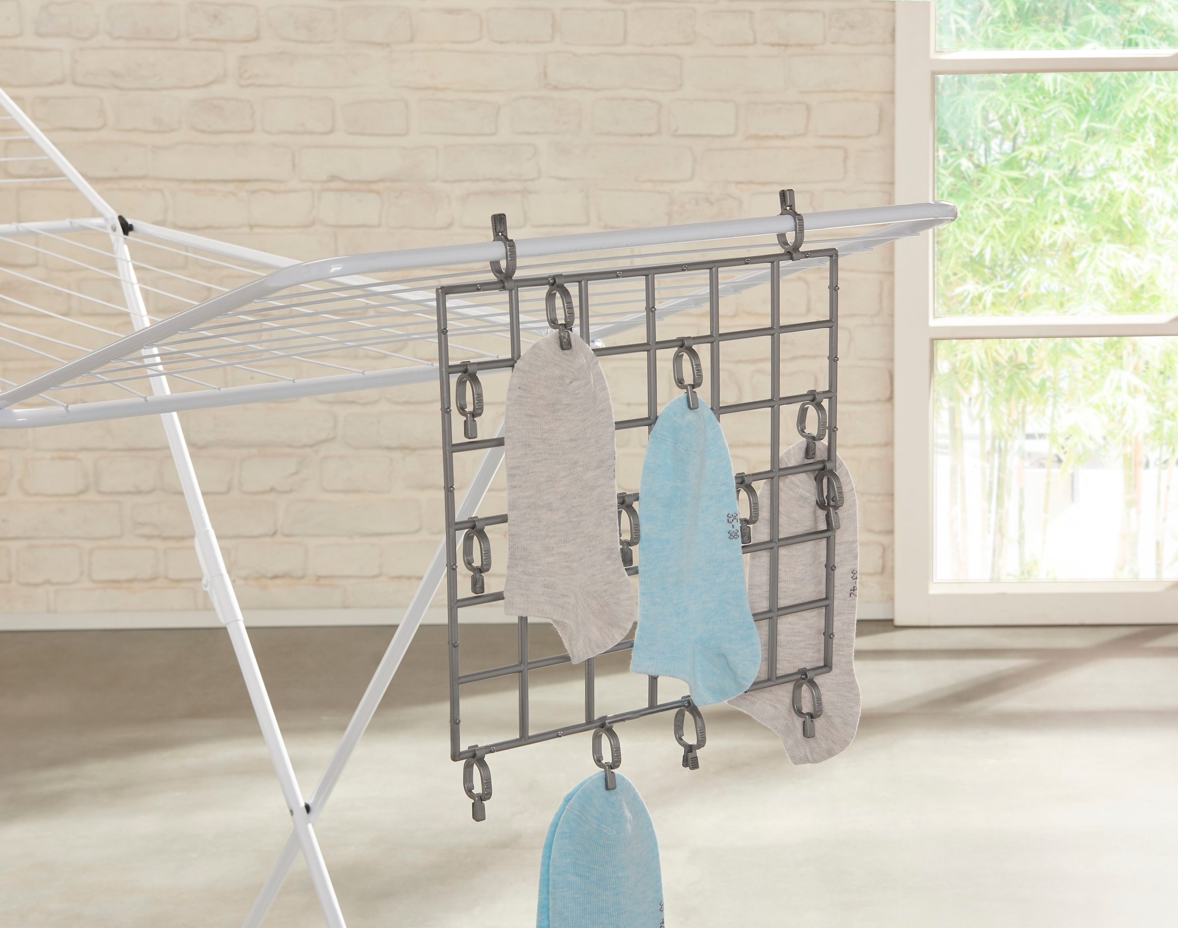 Ruco Flügelwäschetrockner Zusatztrockner für Wäschetrockner, 3er Set mit 10 Klammern