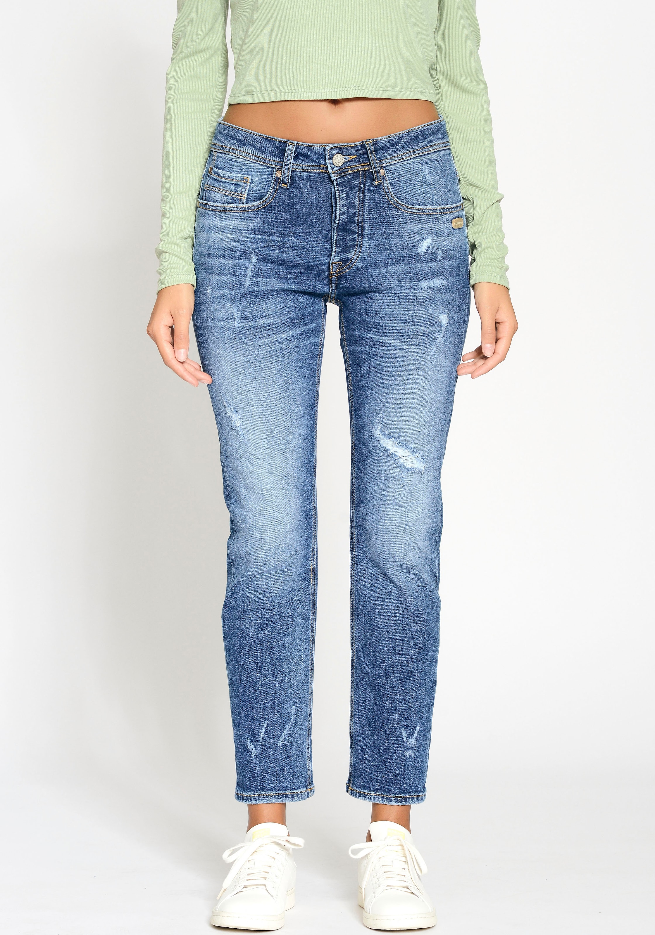 Boyfriend-Jeans »94NICA CROPPED«, mit geraden und verkürzten Beinverlauf