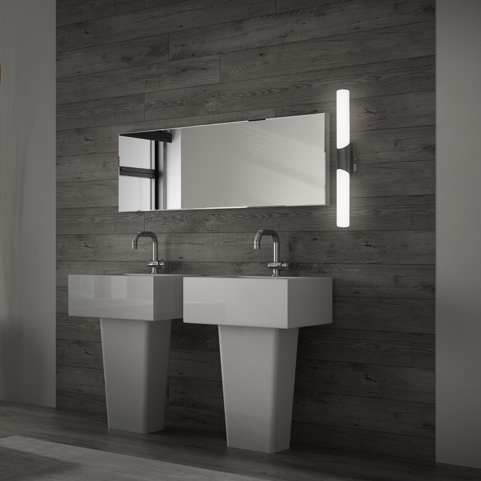 Briloner Leuchten LED Spiegelleuchte »KLAK« LED-Modul 1 Stk. Neutralweiß 47 x 6,5 x 6,8 cm, Badezimmer, Spiegel, Badlampe