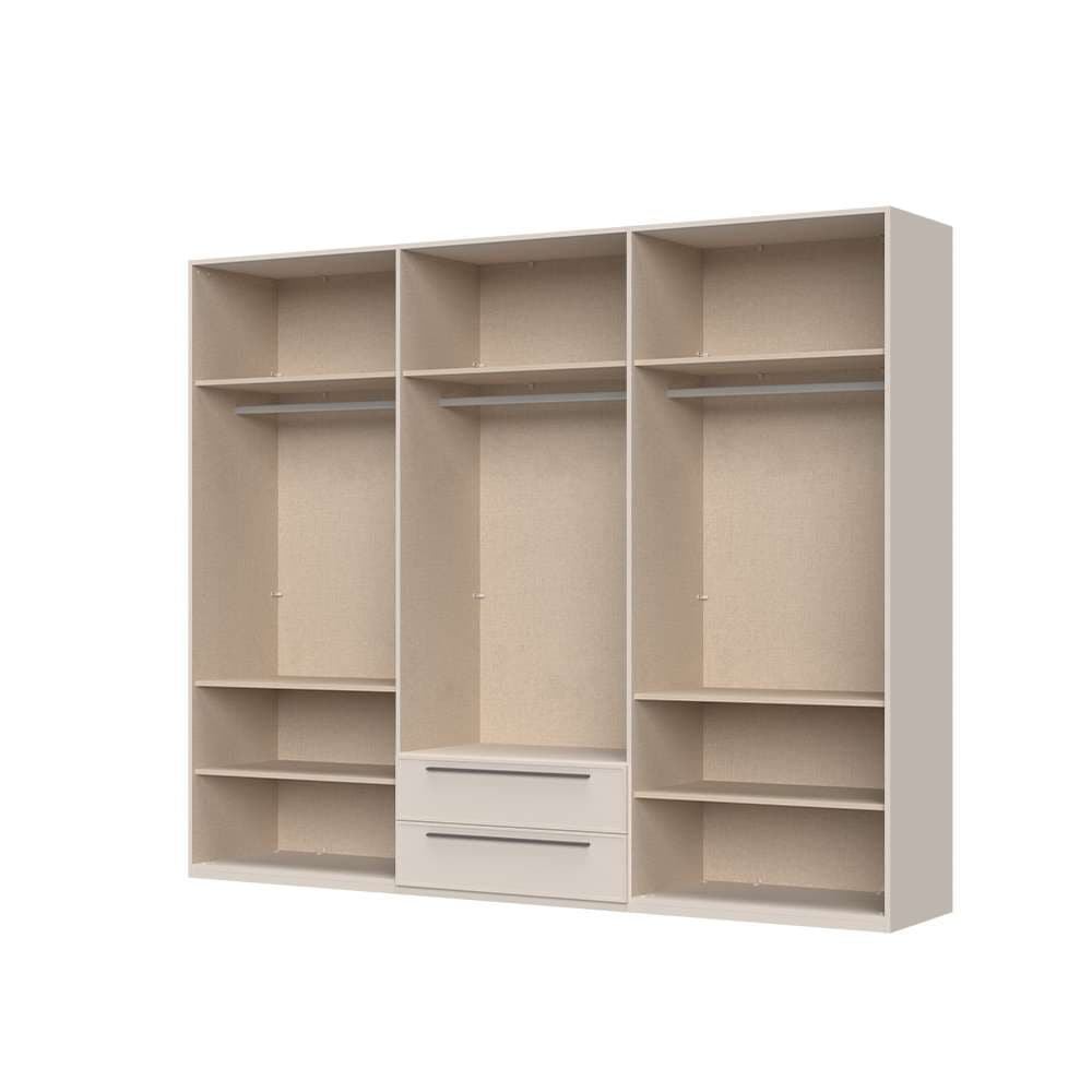 Places of Style Drehtürenschrank »Opera mit oder ohne Kranz inkl. LED-Bel.,B 227,272,317 oder 362 cm«, Schubkästen, UV lackiert, Soft Close Funktion, Höhenverstellbare Füße