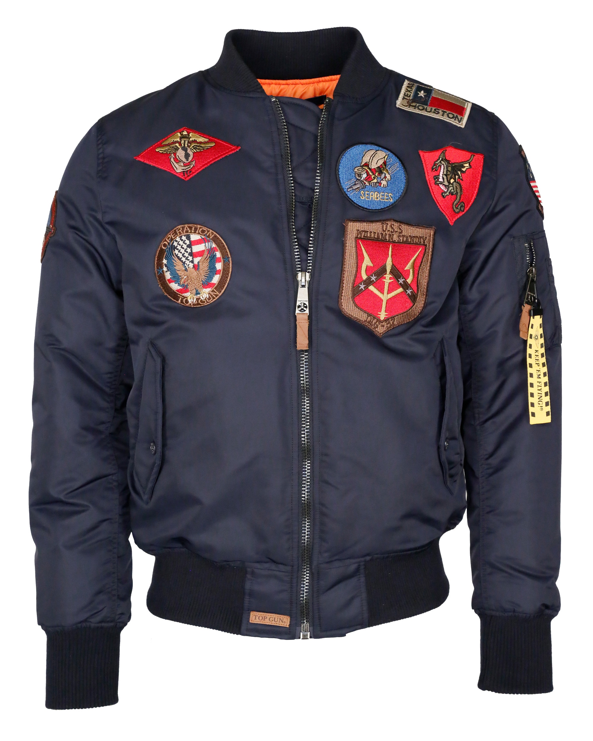 TOP GUN Bomberjacke »Bomberjacke im Pilotenstil mit Patches TG20191053«