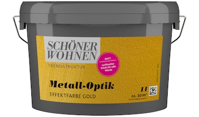 SCHÖNER WOHNEN FARBE Wandfarbe »TRENDSTRUKTUR Metall-Optik Effektfarbe«