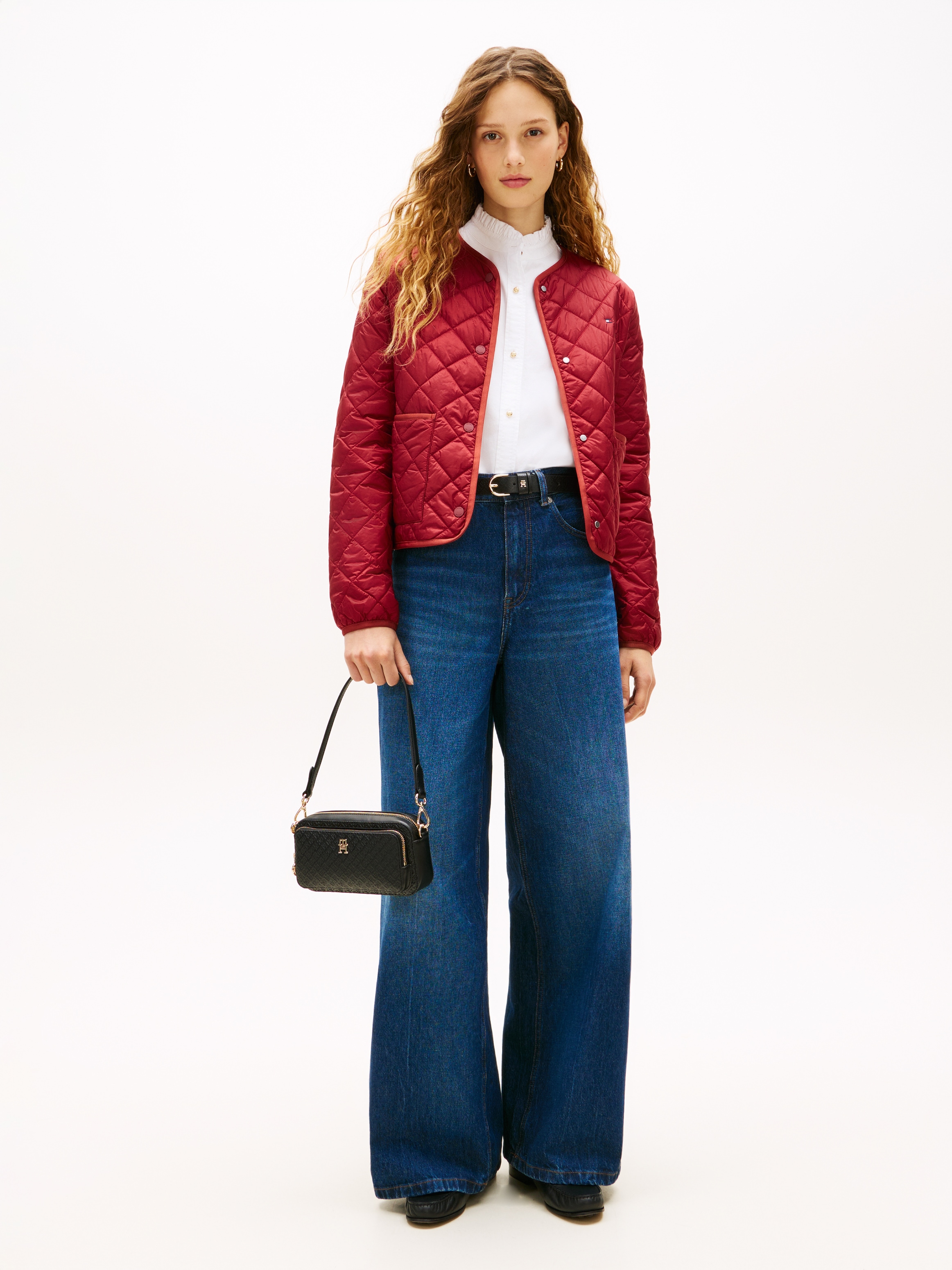 Tommy Hilfiger Mini Bag »TH DAILY CAMERA BAG MONO« Damen Umhängetasche, Tragetasche, Handtasche mit goldfarbenen Details