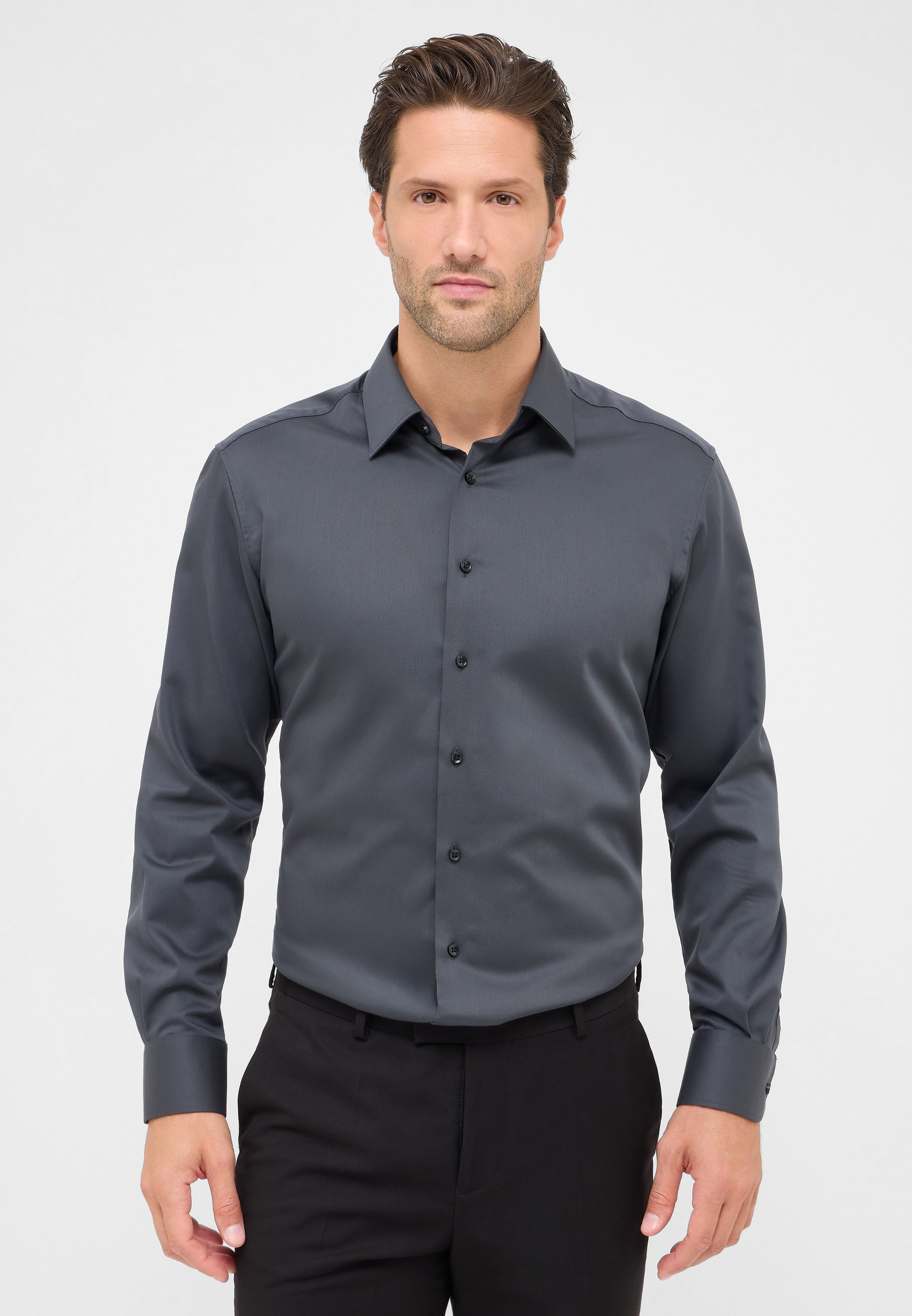 Eterna Langarmhemd »MODERN FIT« NON IRON (bügelfrei)