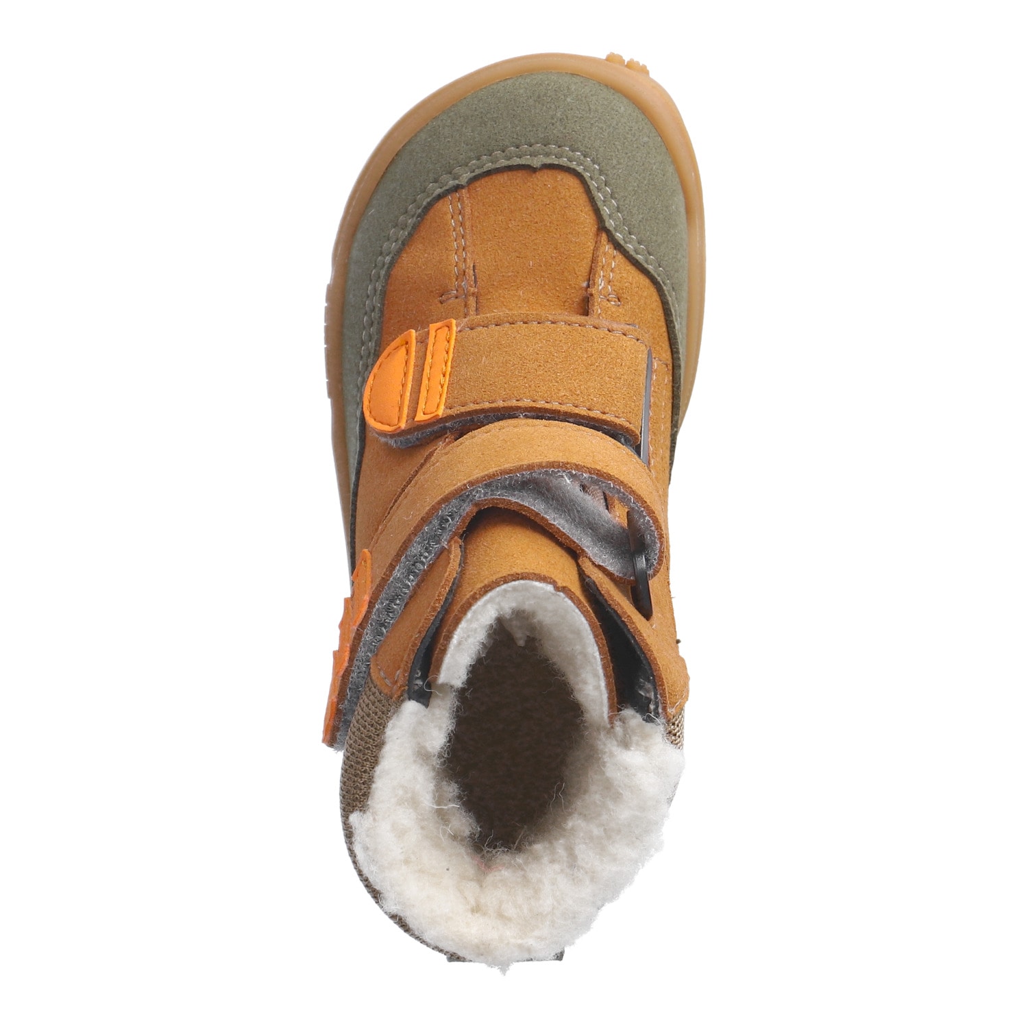 qnuffs Barfußschuh »TANNE«  Klettboots, Winterboots mit praktischem Namensschild an der Ferse