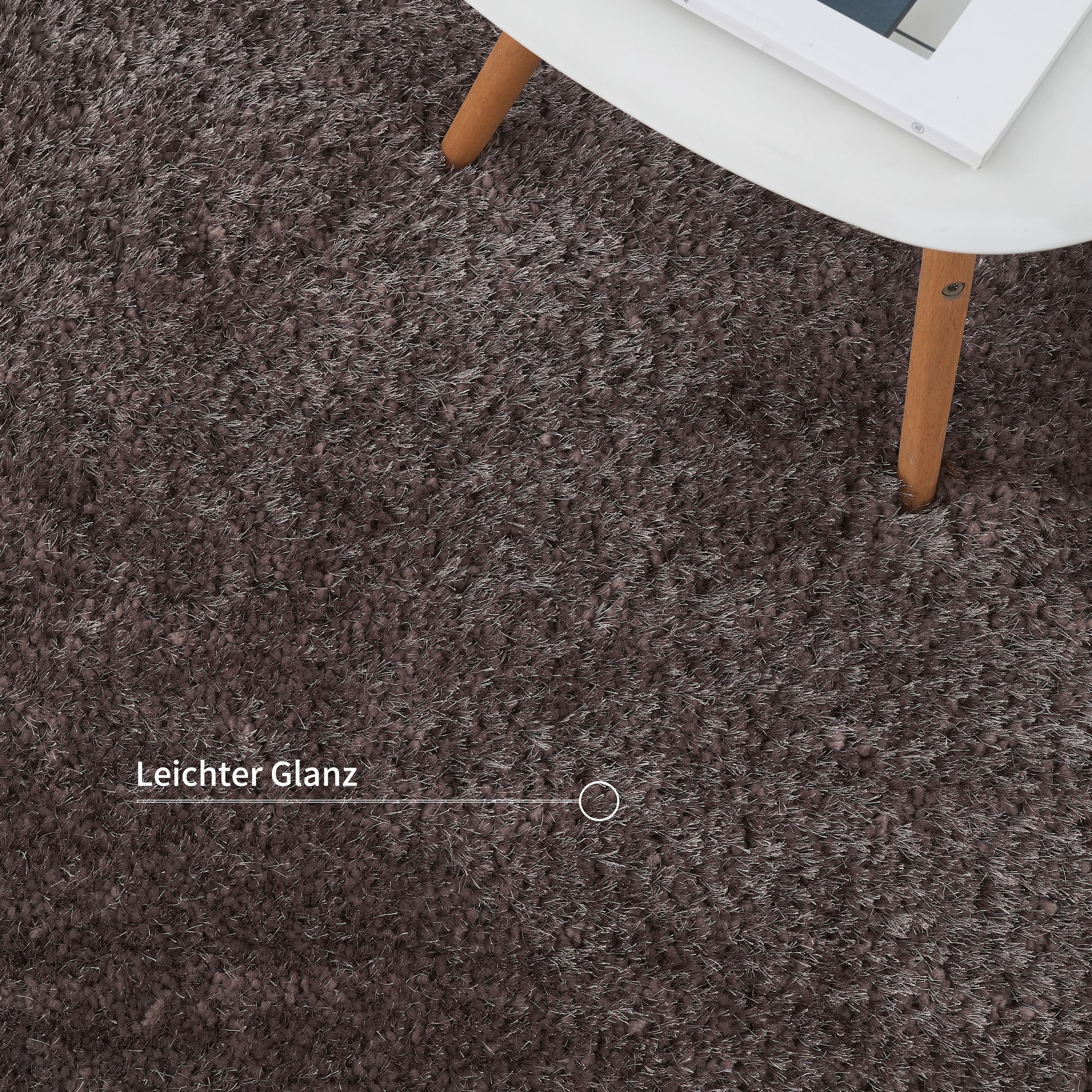 Guido Maria Kretschmer Home&Living Hochflor-Teppich »Micro exclusiv Teppich, sehr hoher Flor, weich durch Mikrofaser«, rechteckig, 78 mm Höhe, sehr weich, flauschig, uni, Wohnzimmer, Schlafzimmer, Kinderzimmer