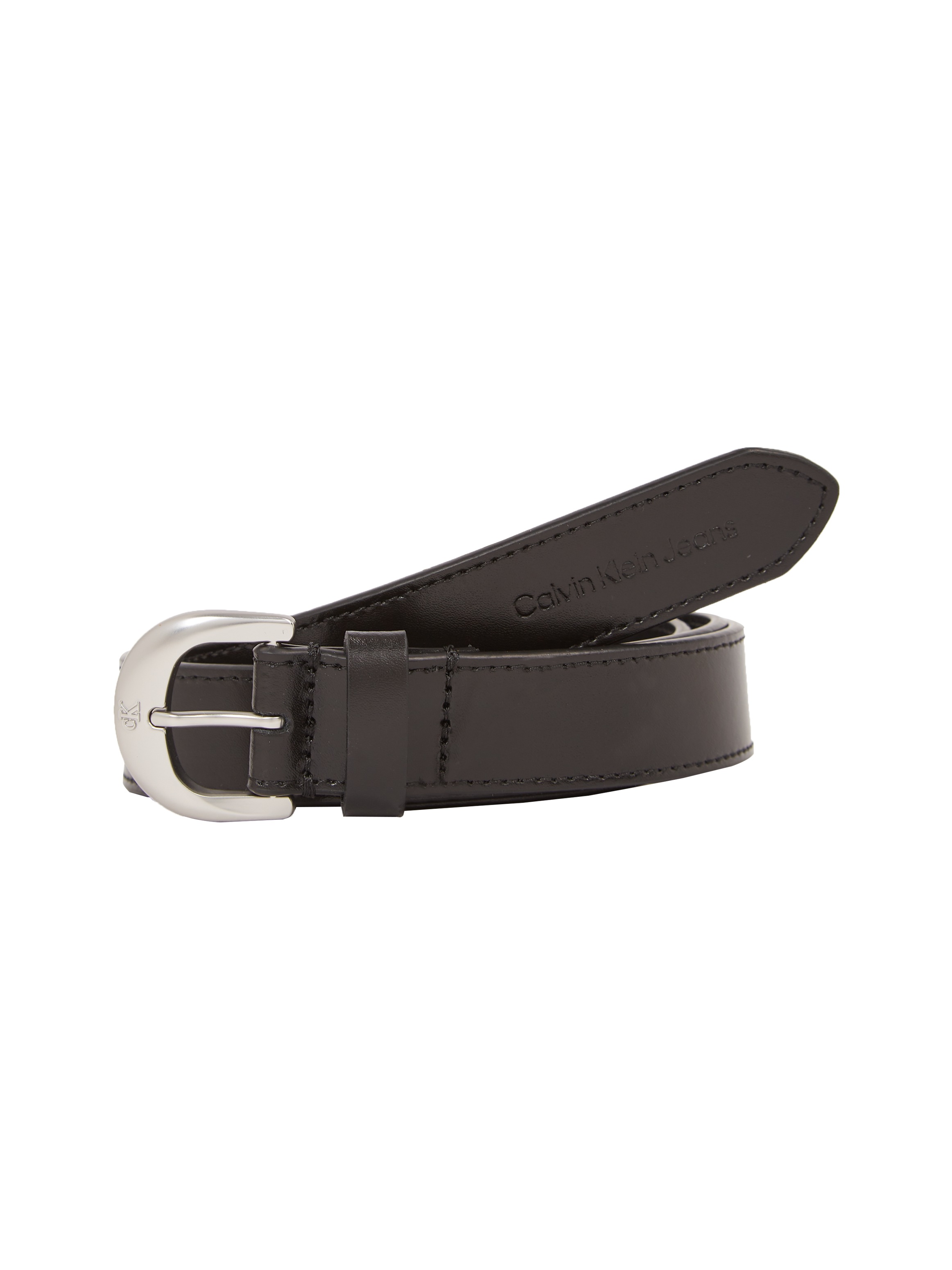 Calvin Klein Jeans Ledergürtel »CLASSIC ROUND LTHR BELT 25MM«, mit Logoprägung