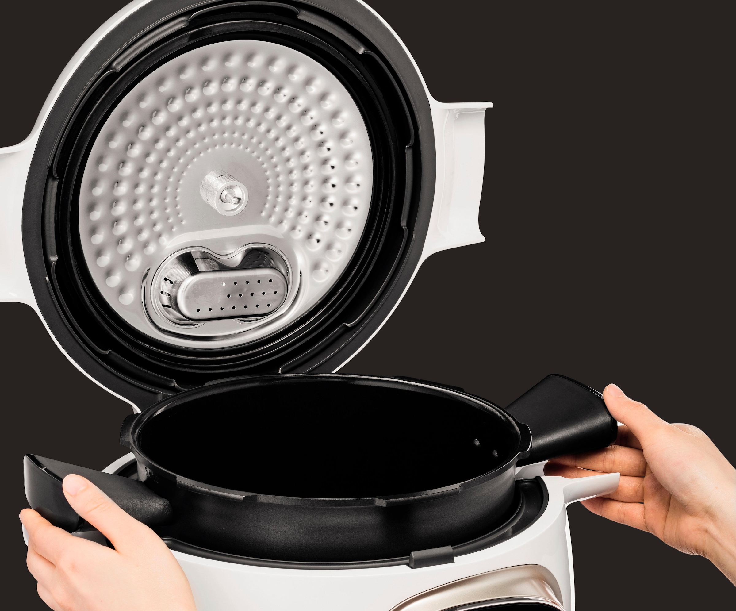 Krups Multikocher »CZ7101 Cook4Me +«, 6L Kapazität, digitale Rezepte, Schnellkochtopf, Dampfgaren, Anbraten