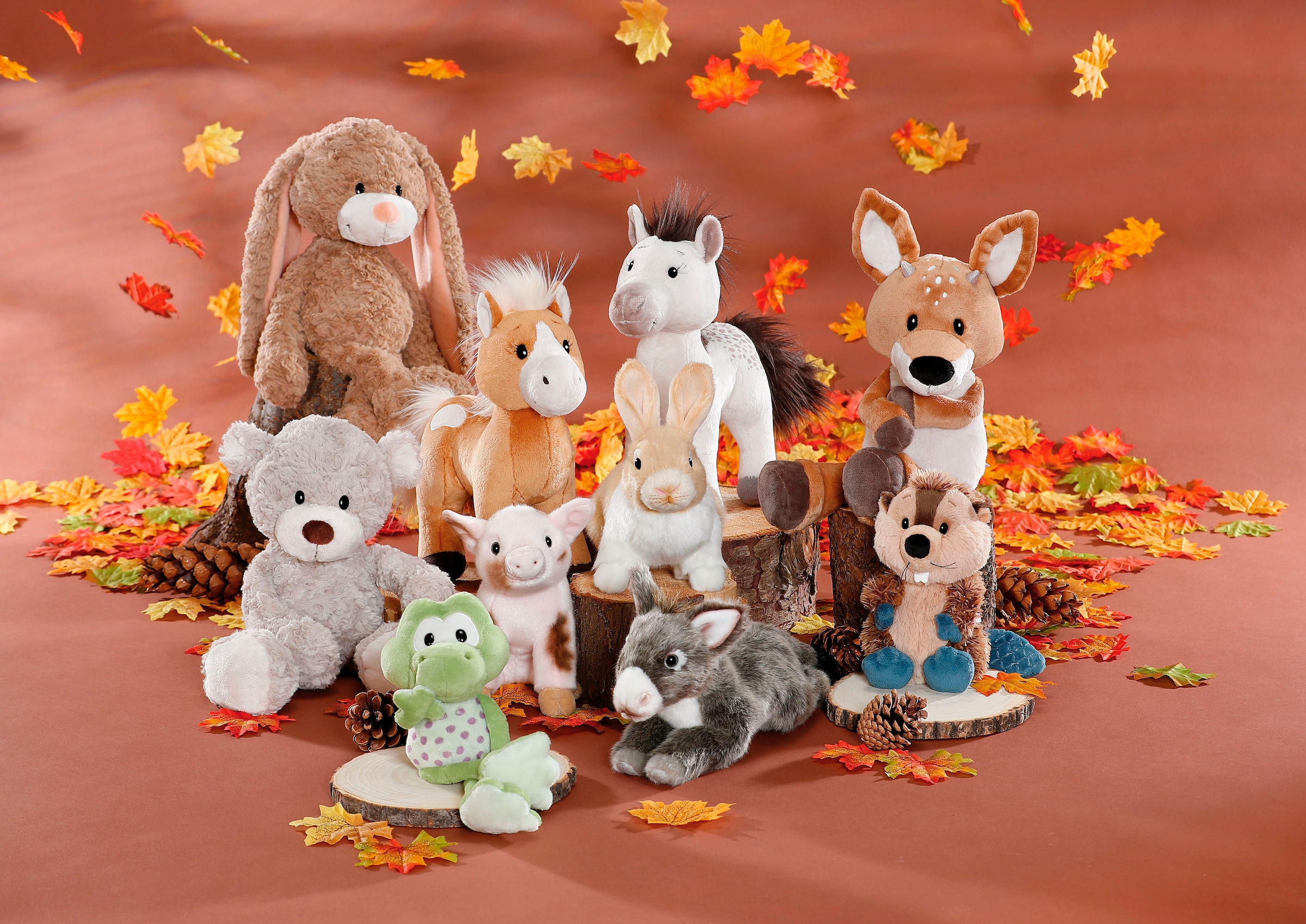 Nici Kuscheltier »Farm Friends, Pferd weiß Mony K. Pony 27 cm stehend«, enthält recyceltes Material