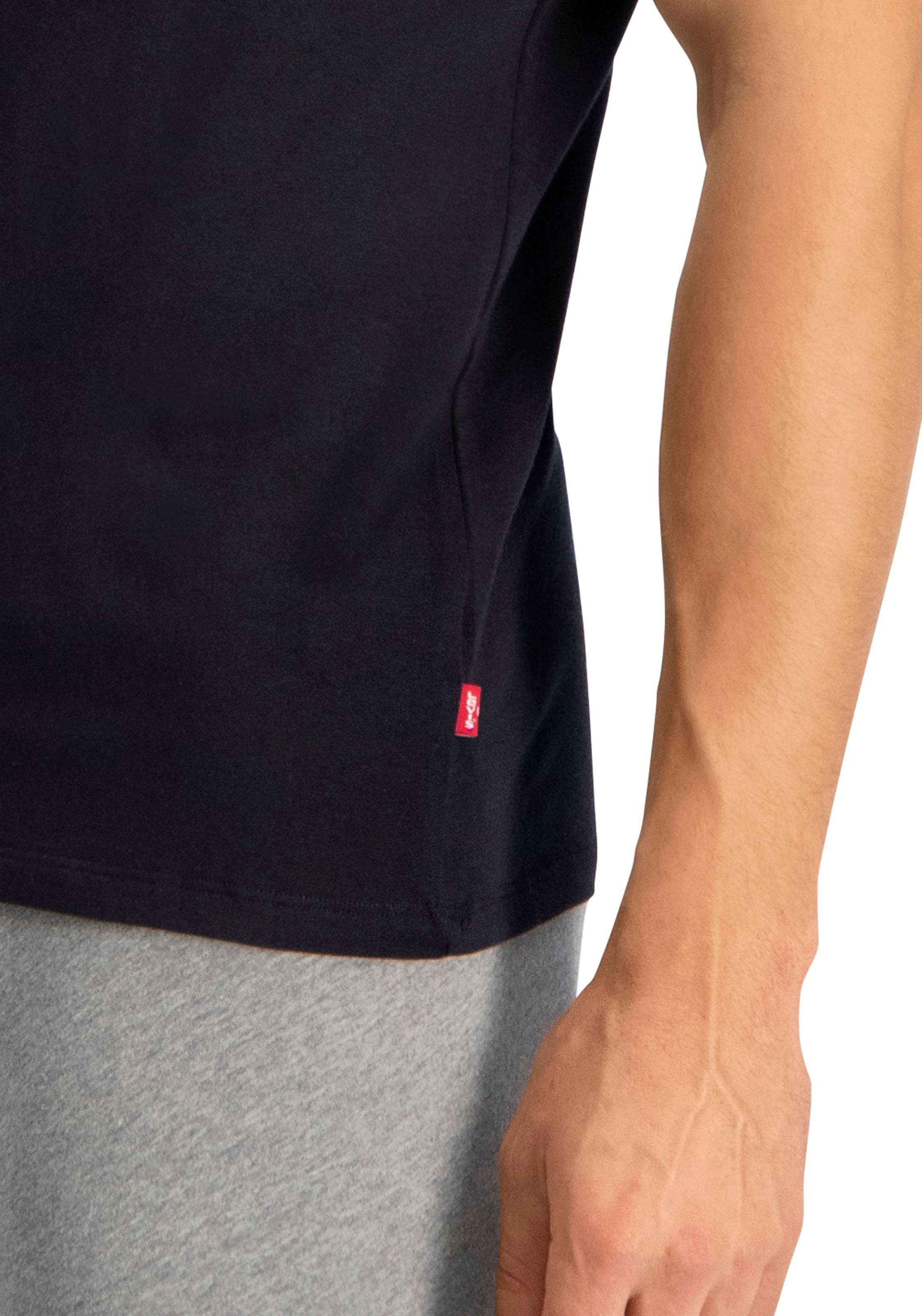 Levi's® T-Shirt, (Packung, 2er-Pack), mit breitem Logobund