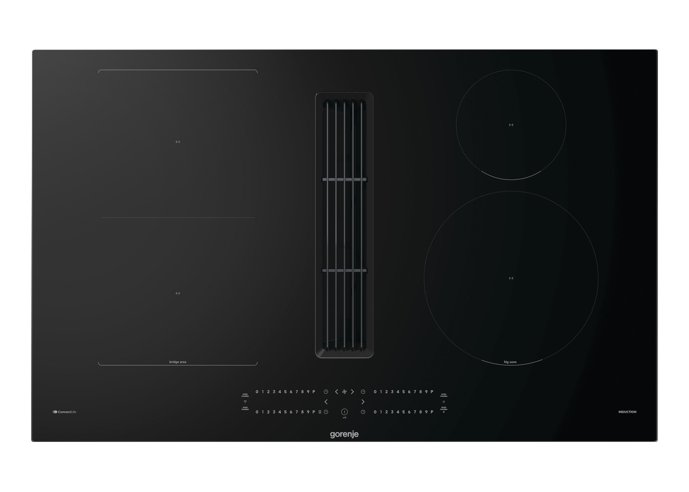 GORENJE Kochfeld mit Dunstabzug »GEH8432BSCWF«, 80cm Induktionskochfeld mit Dunstabzug