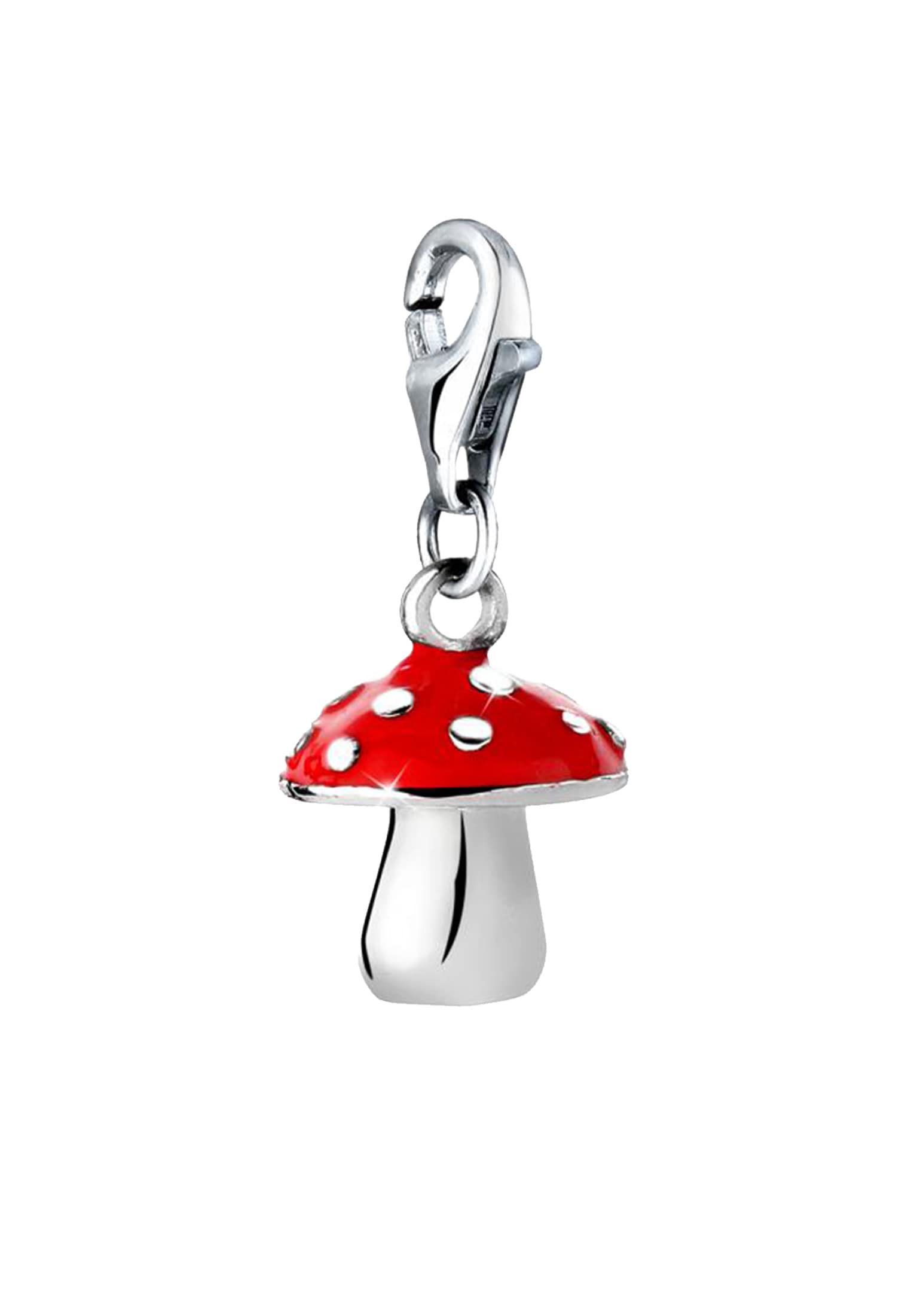 Nenalina Charm-Einhänger »Charm Fliegenpilz Pilz Emaille 925 Silber«