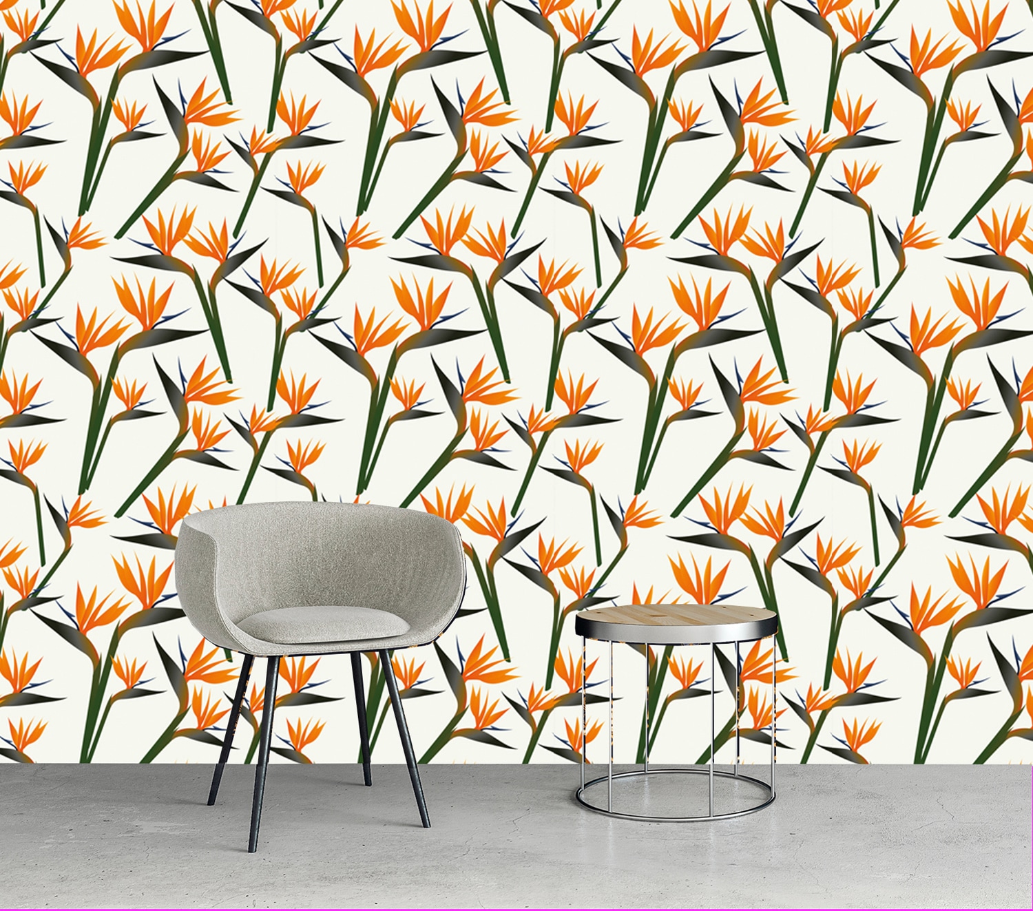 queence Vinyltapete »Samuel« Motiv | bedruckt | botanisch | floral | gemustert | natürlich glatt 90x250cm, selbstklebend, kinderleichte Anbringung, , Sticker