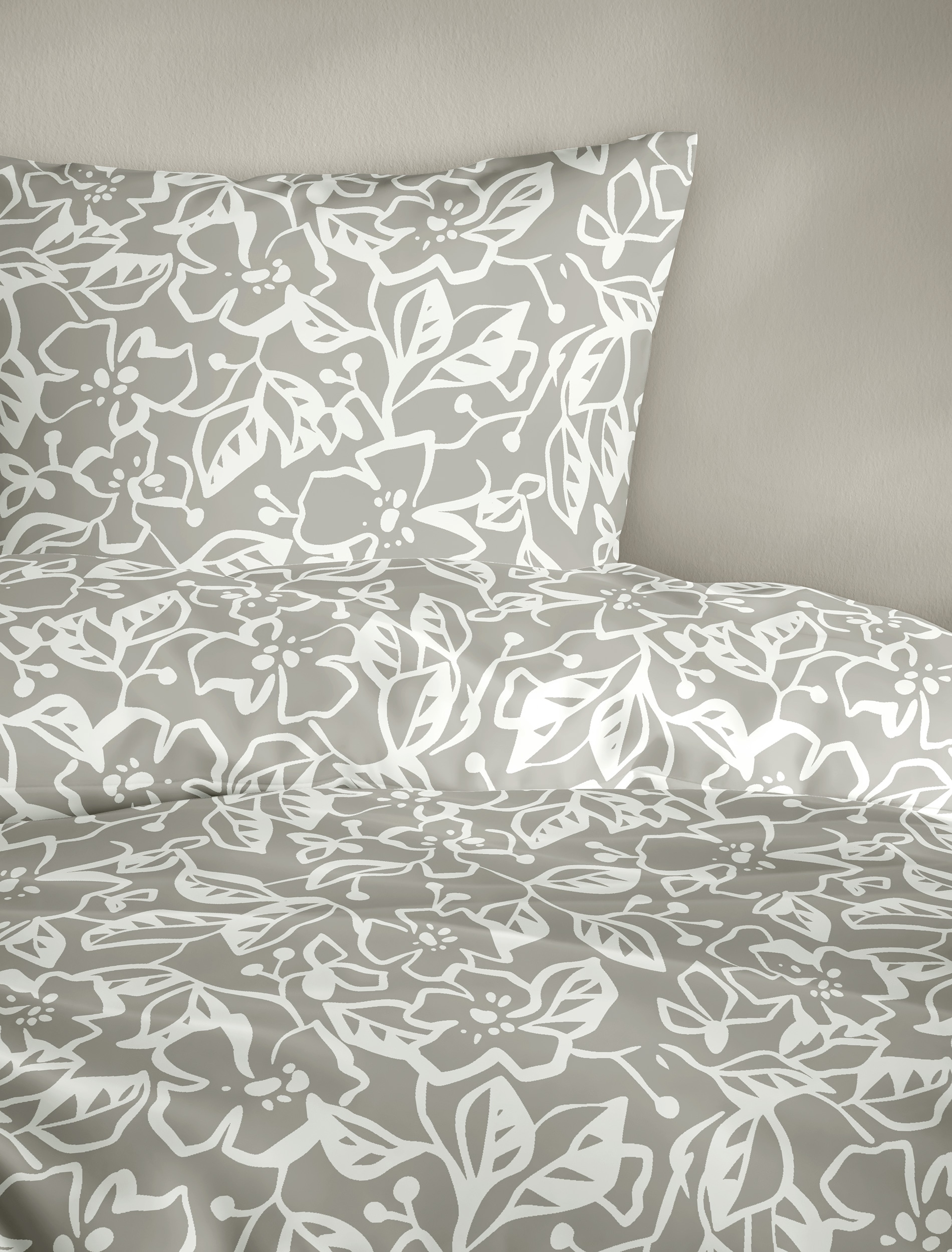 BIERBAUM Bettwäsche »4174« 2 Stk. Mako-Satin, 100 % Baumwolle, pflegeleicht