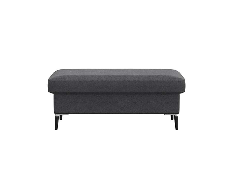 FLEXLUX Pouf »Fiore« Kaltschaum, Füße Alu+schwarz