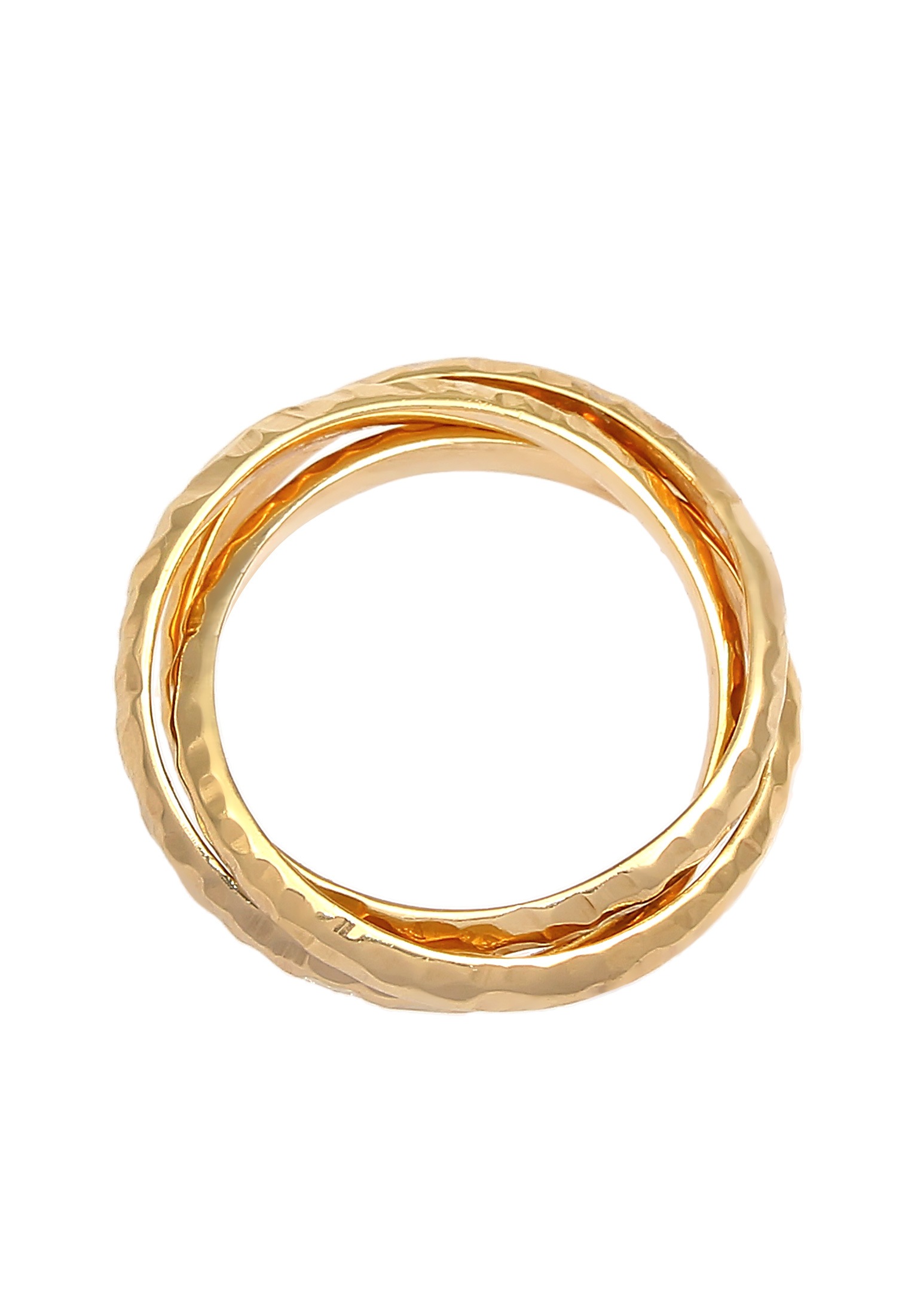 Elli Silberring »Ring Wickelring Trini Klassik Gehämmert 925 Silber«