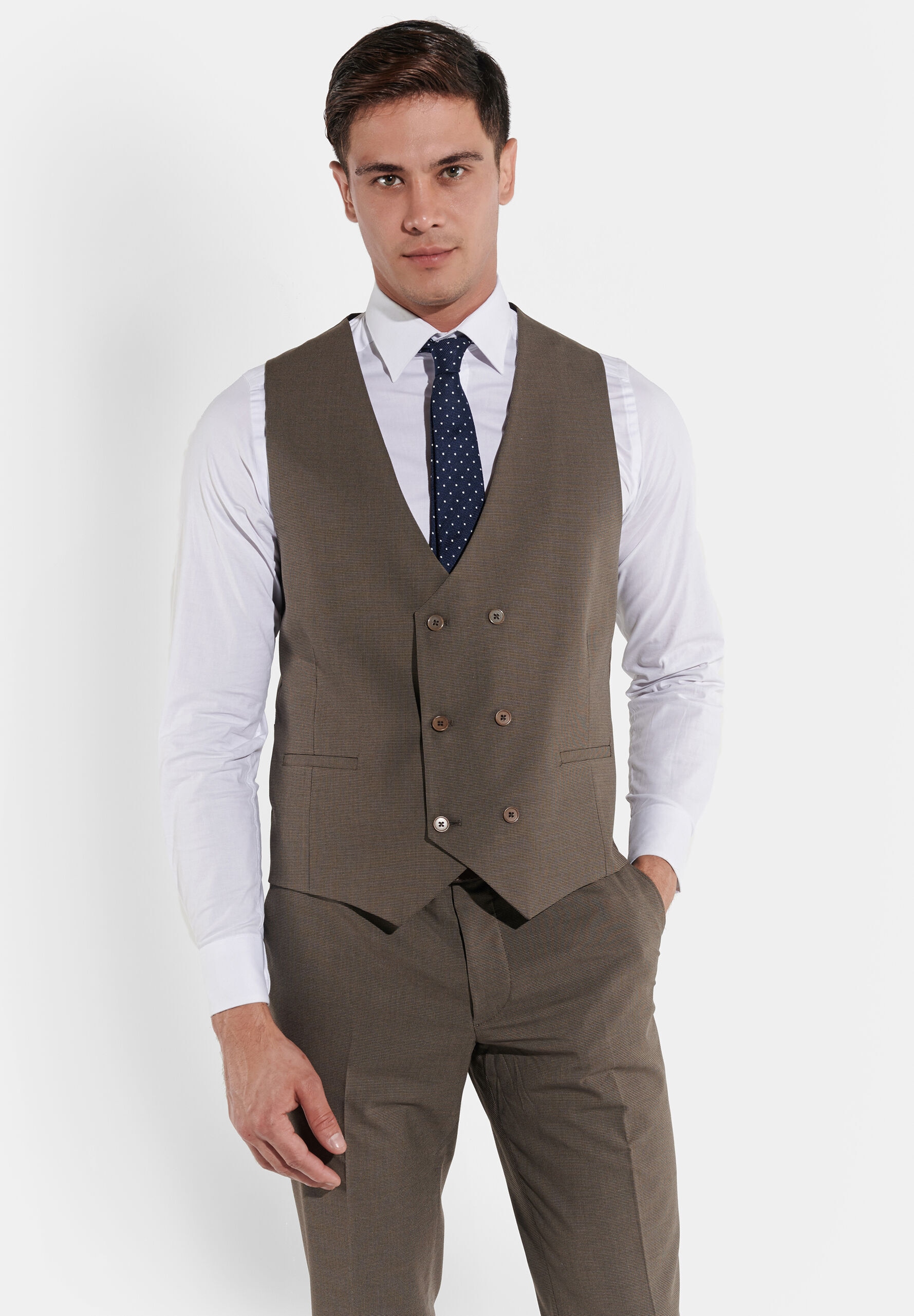 SteffenKlein Anzug 3-teilig »SteffenKlein Anzug« 3 tlg. regular fit mit modischen Akzente
