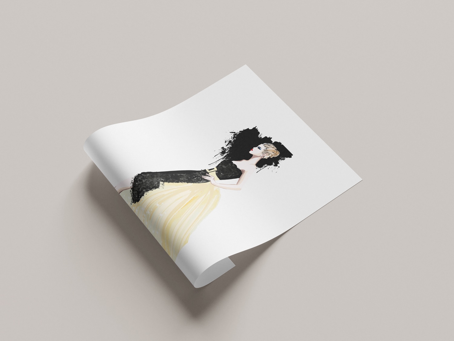 Leonique Poster »Frau mit Kleid«, Bilder von Frauen-Fashion-Frau-Herz-Herzbilder-Magazincover-Mode-Modebilder, (1 St.), HD Premium Druck
