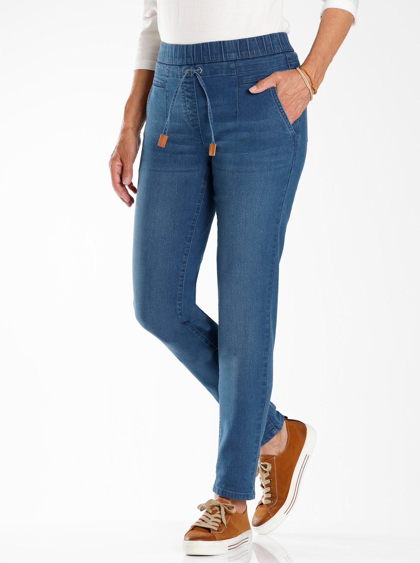 Schlupfjeans, (1 tlg.)