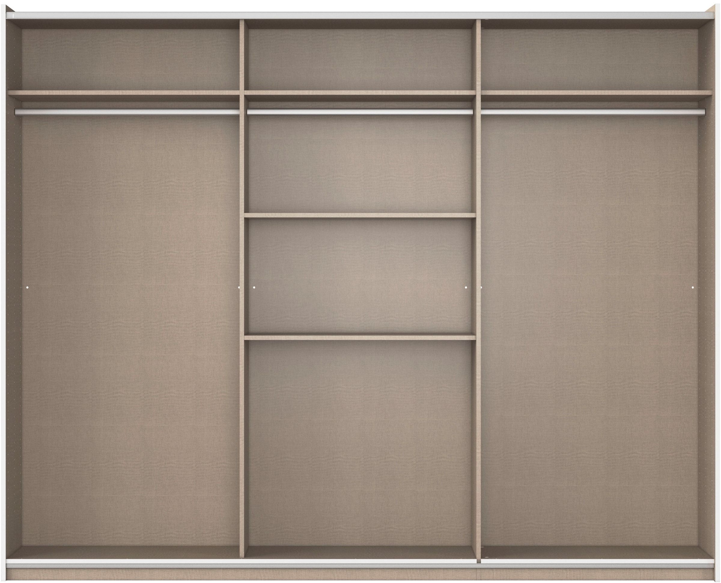 rauch Schwebetürenschrank »Kleiderschrank Garderobe TOPSELLER AURELIO mit 3 Ausstattungsvarianten«, 3 verschiedene Ausstattungsvarianten Griffe aus Metall MADE IN GERMANY