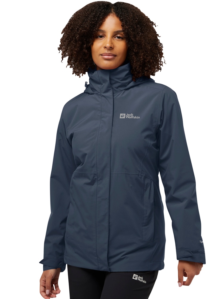 Jack Wolfskin 3-in-1-Funktionsjacke »ROTWAND 3IN1 JKT W«, mit Kapuze