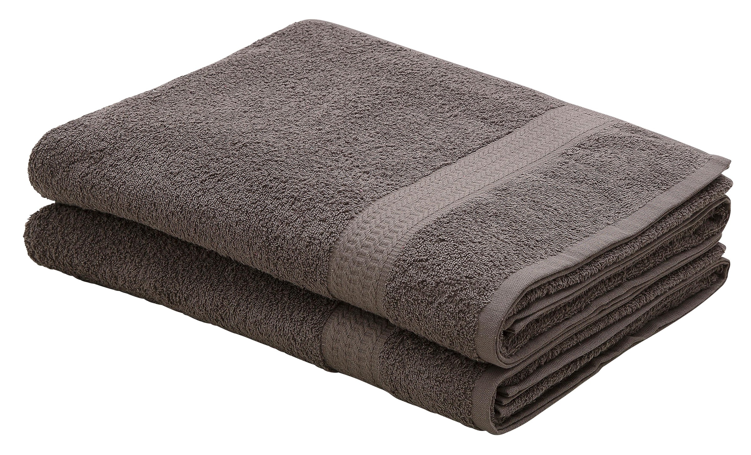 OTTO home Strandtücher "Juna, 2 Strandtücher 100x180, 100% Baumwolle, Set und als Serie" Handtuch-Set, mit Bordüre, Handtücher in Uni-Farben, weich