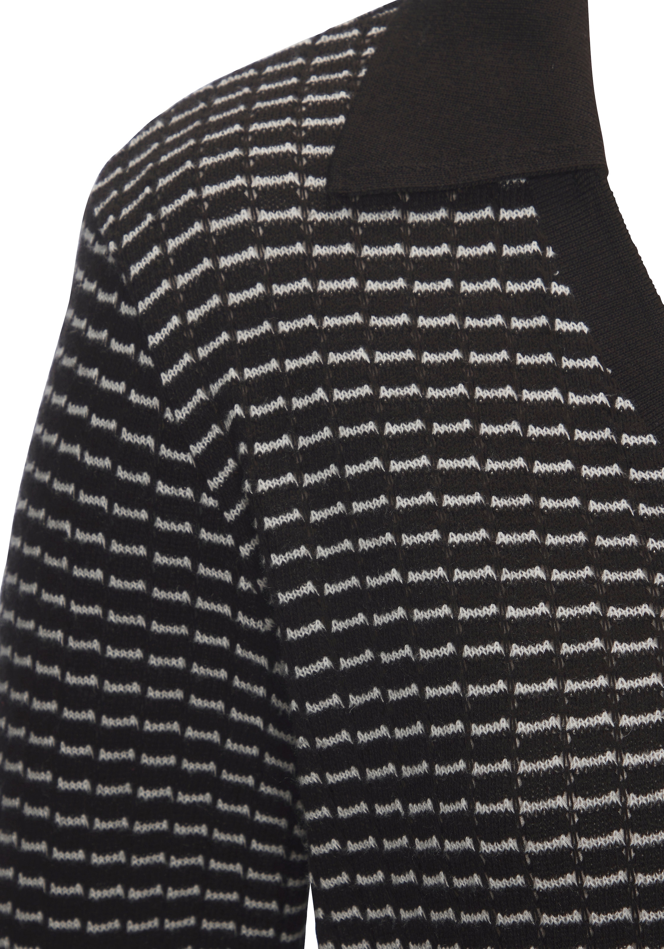 Vivance Langarm-Poloshirt »aus strukturierter Strickqualität«, schöne Strick-Qualität