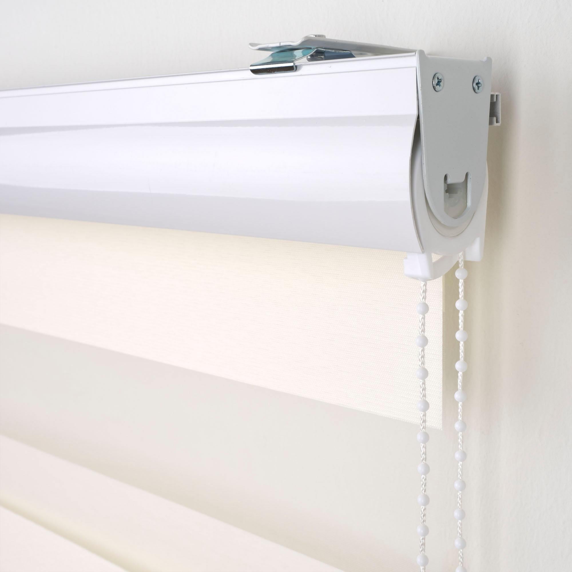 Liedeco Doppelrollo »DUO-Rollo mit 20 cm Streifen«, Lichtschutz, mit Bohren, im Fixmaß