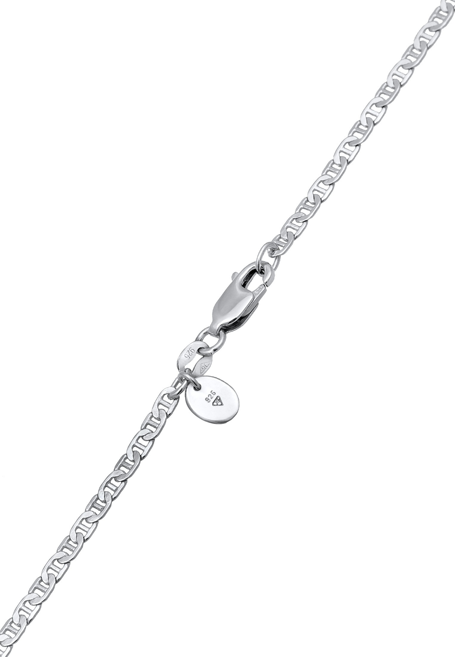 Elli Premium Kette ohne Anhänger »Halskette Stäbchenpanzerkette Modisch 925 Silber rhodiniert«