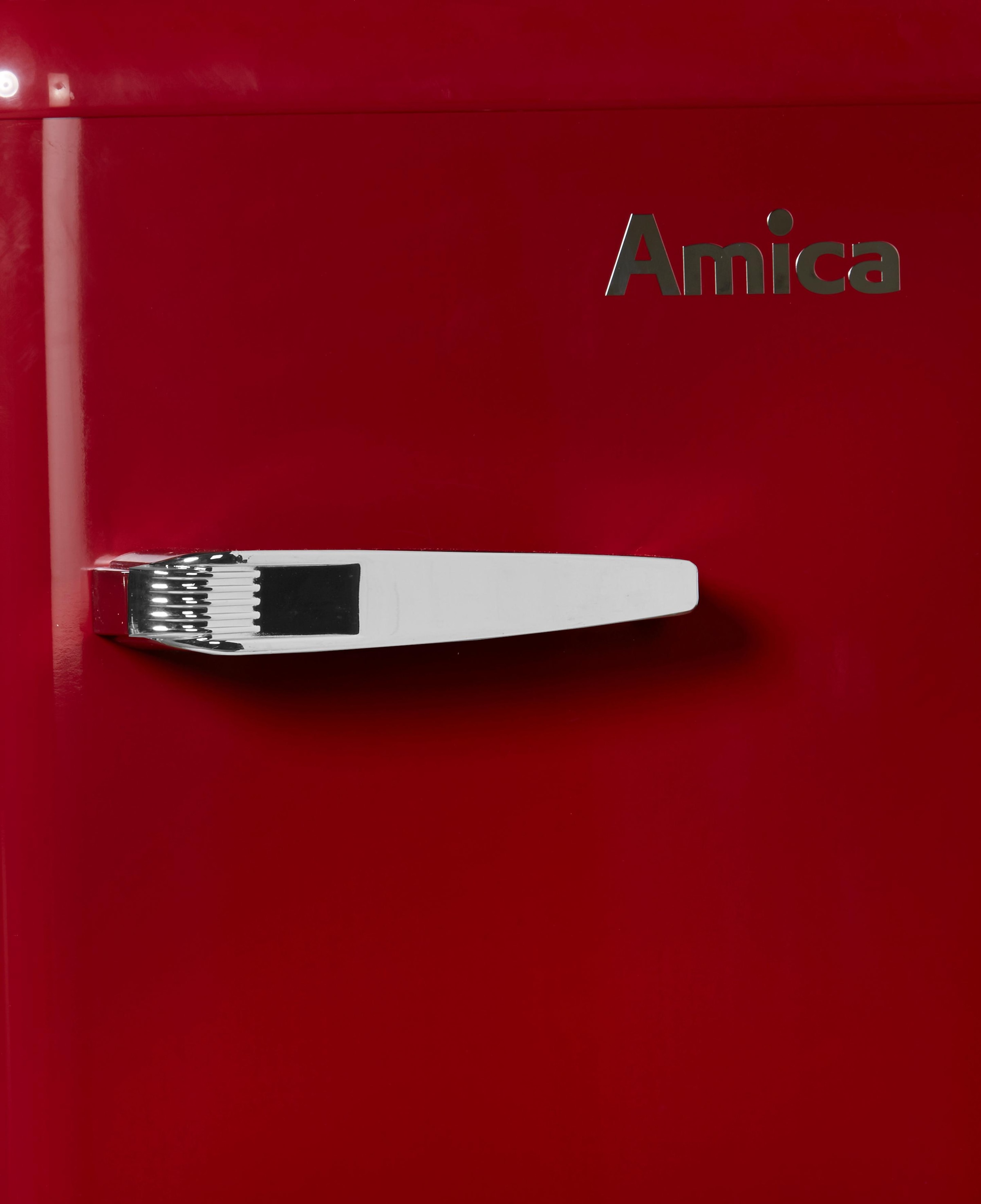 Amica Table Top Kühlschrank, KS 15611 R, 87,5 cm hoch, 55 cm breit mit 3  Jahren XXL Garantie