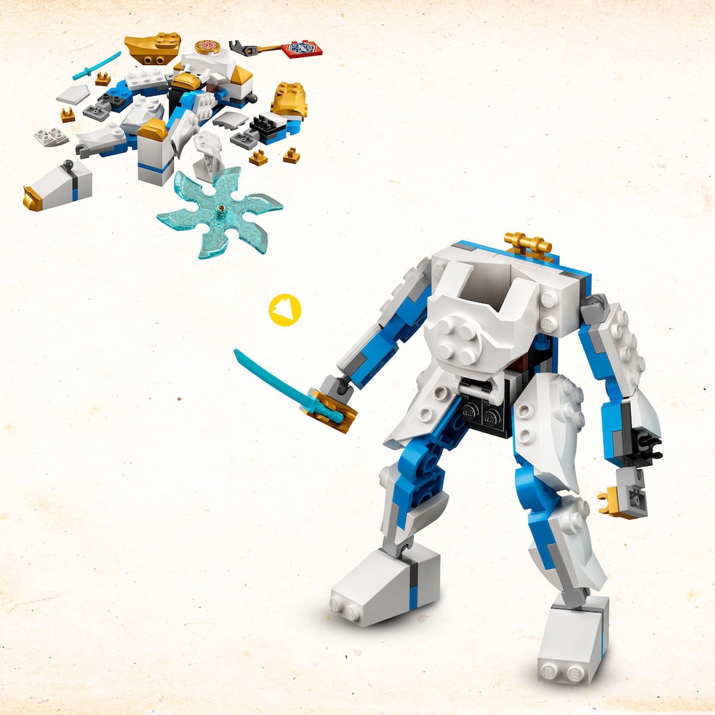 LEGO® Konstruktionsspielsteine »Zanes Power-Up-Mech EVO (71761), LEGO® NINJAGO®«, (95 St.)