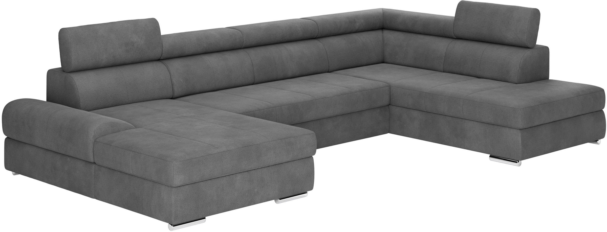 sit&more Wohnlandschaft »U-Form« mit verstellbaren Kopfteilen, wahlweise mit Bettfunktion