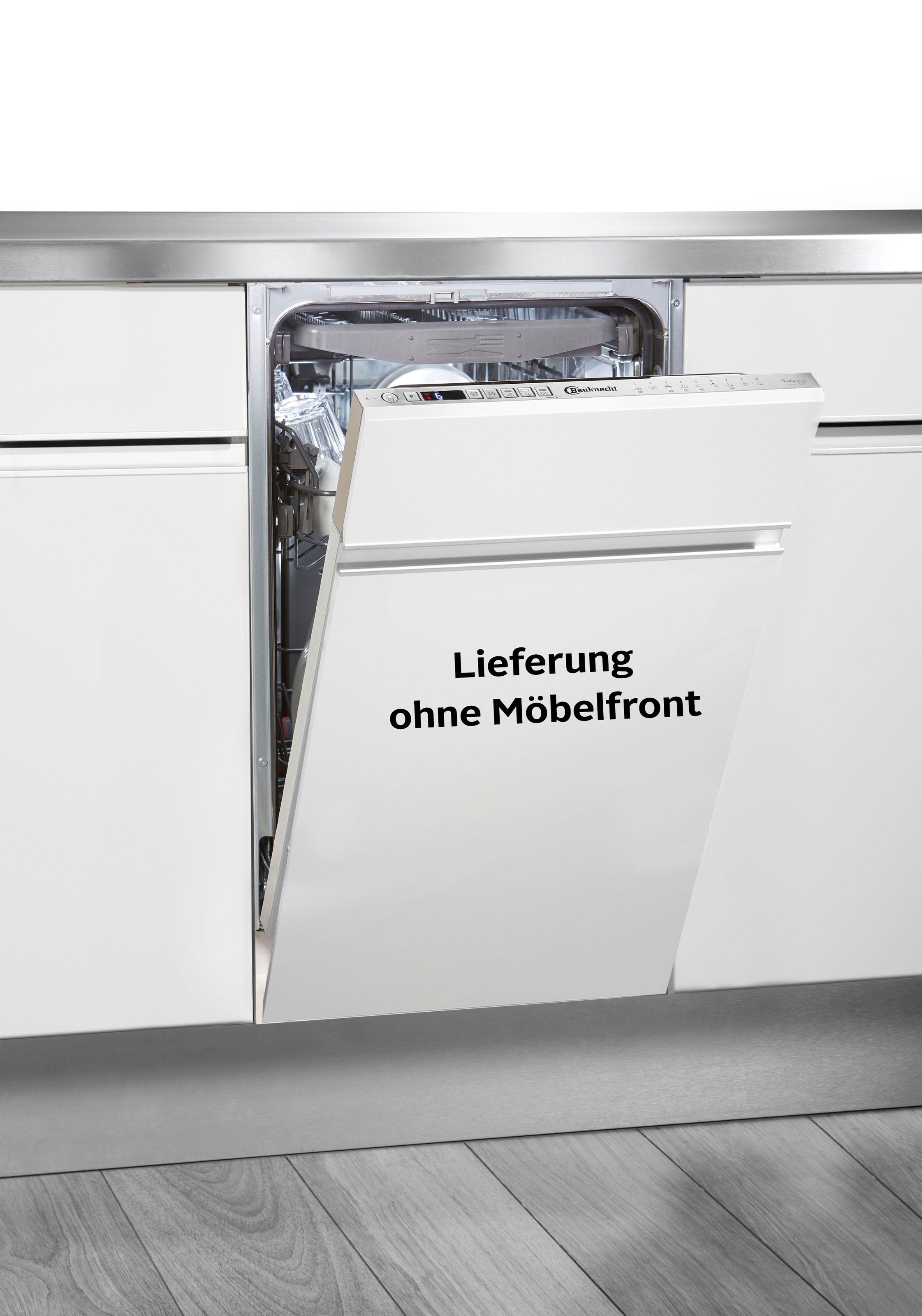 BAUKNECHT vollintegrierbarer Geschirrspüler "BSIO 3O35 PFE X (2)" 10 Maßgedecke PowerClean Hochdruckdüsen – reinigt hartnäckigste Verschmutzungen