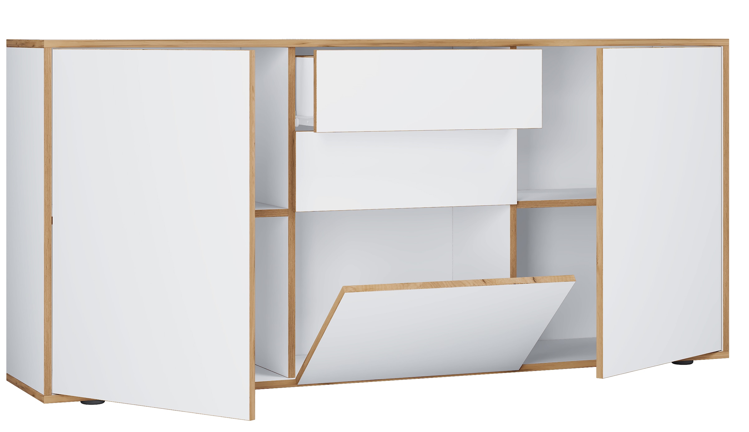 VCM Kommode »Holz Kommode Sideboard Salia Breite 160 Schublade« 1 Stk. tlg.